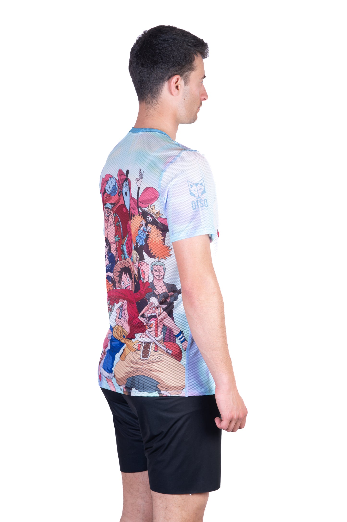 T-shirt manches courtes homme - One piece fishman luffy and the crew green