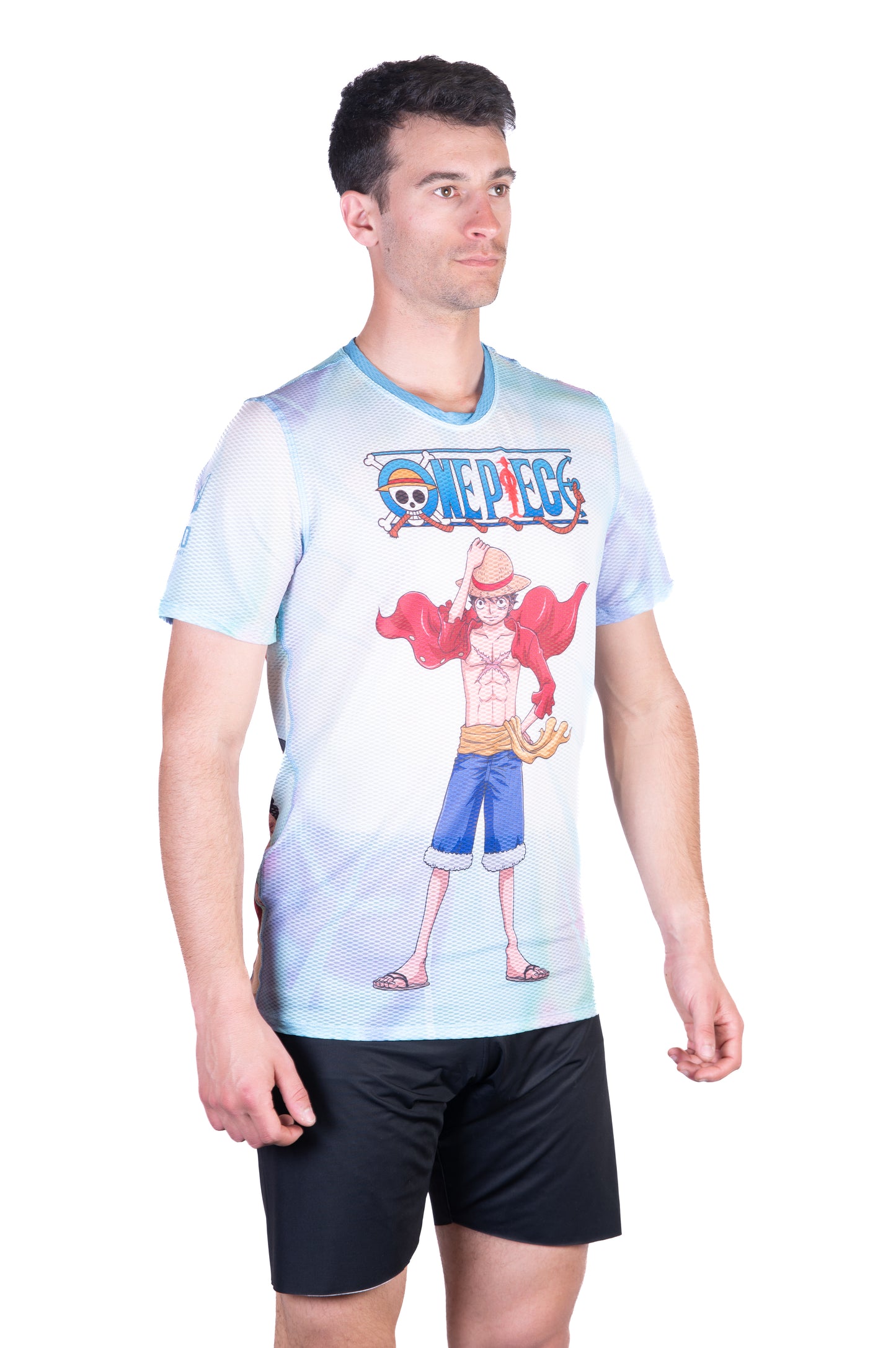 T-shirt manches courtes homme - One piece fishman luffy and the crew green