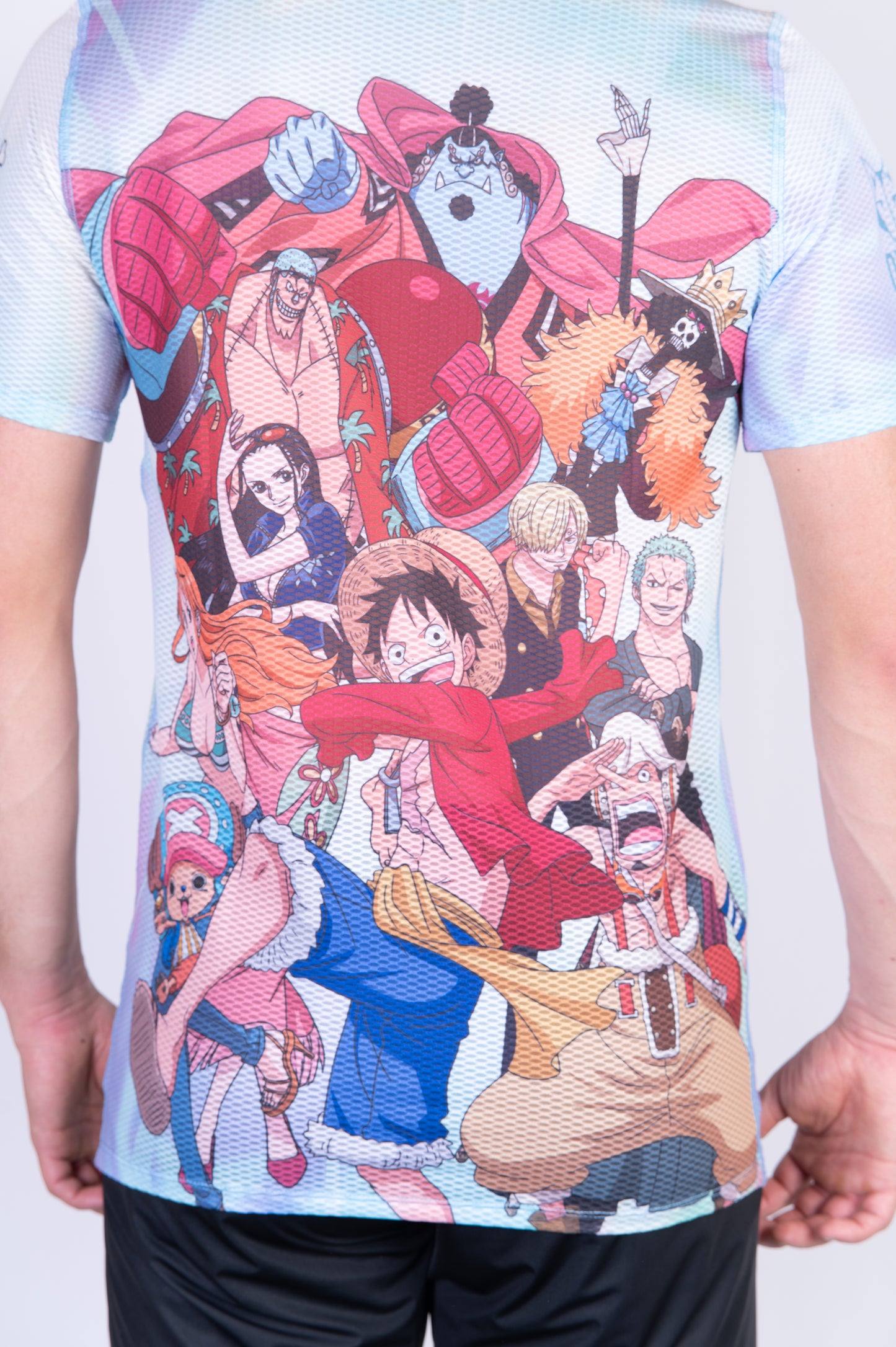 T-shirt manches courtes homme - One piece fishman luffy and the crew green