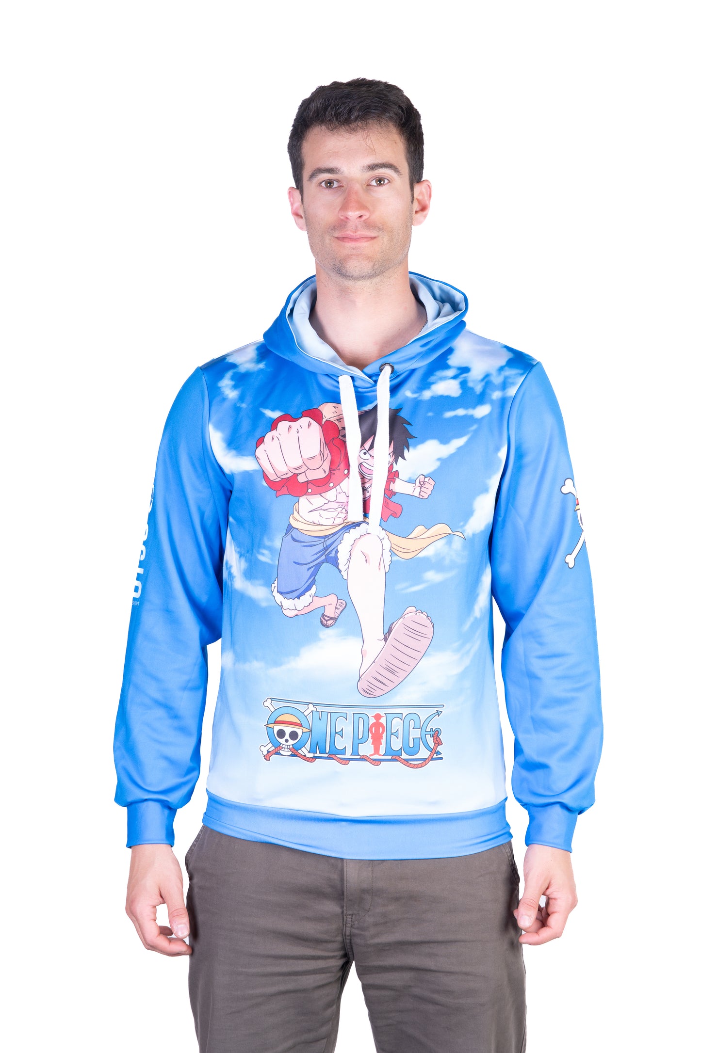 Felpa - One piece fishman luffy and the crew blue