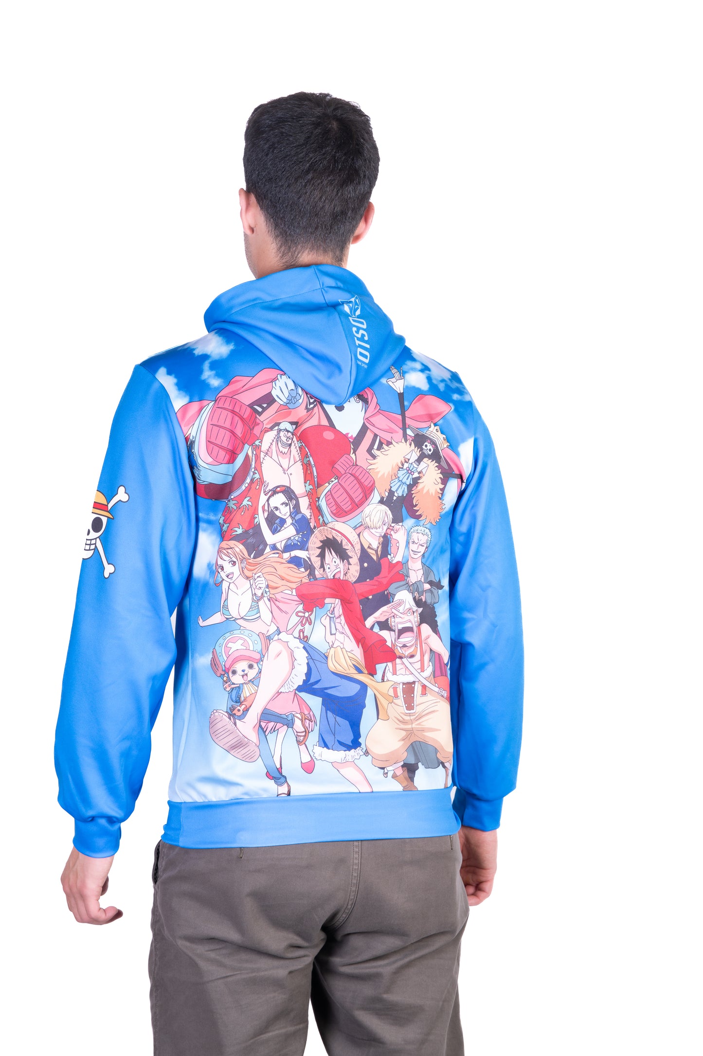 Felpa - One piece fishman luffy and the crew blue