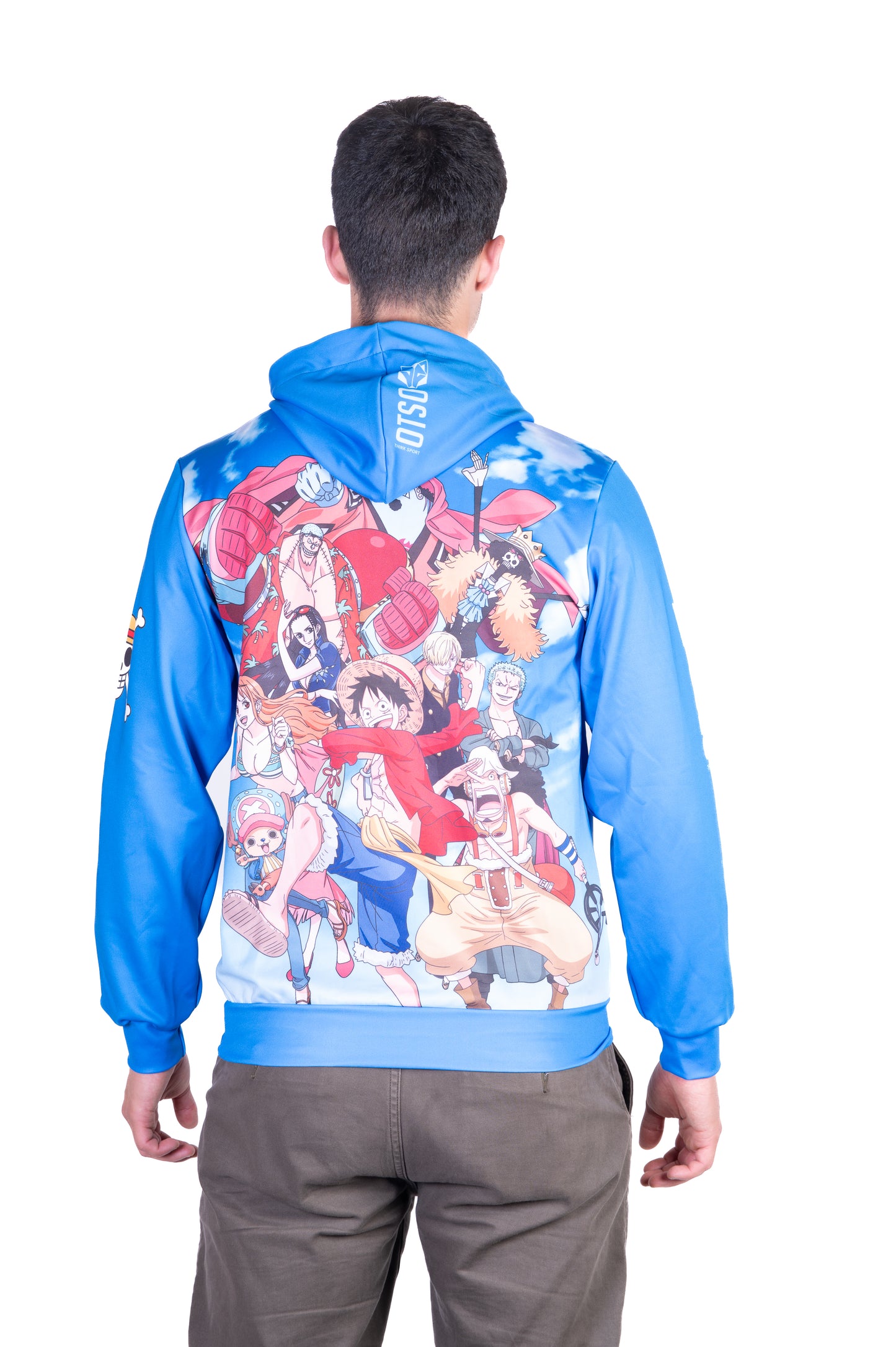 Felpa - One piece fishman luffy and the crew blue