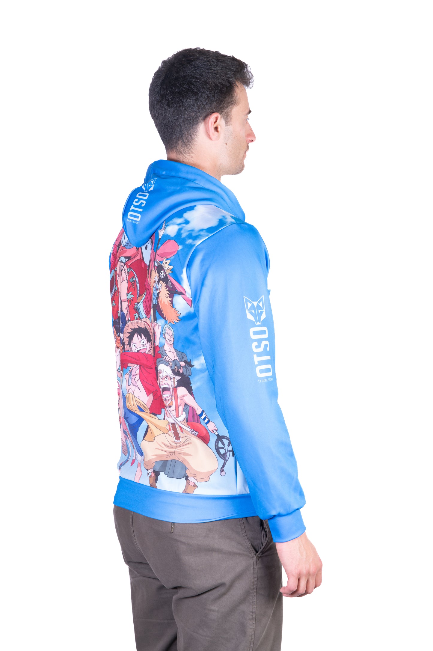 Felpa - One piece fishman luffy and the crew blue
