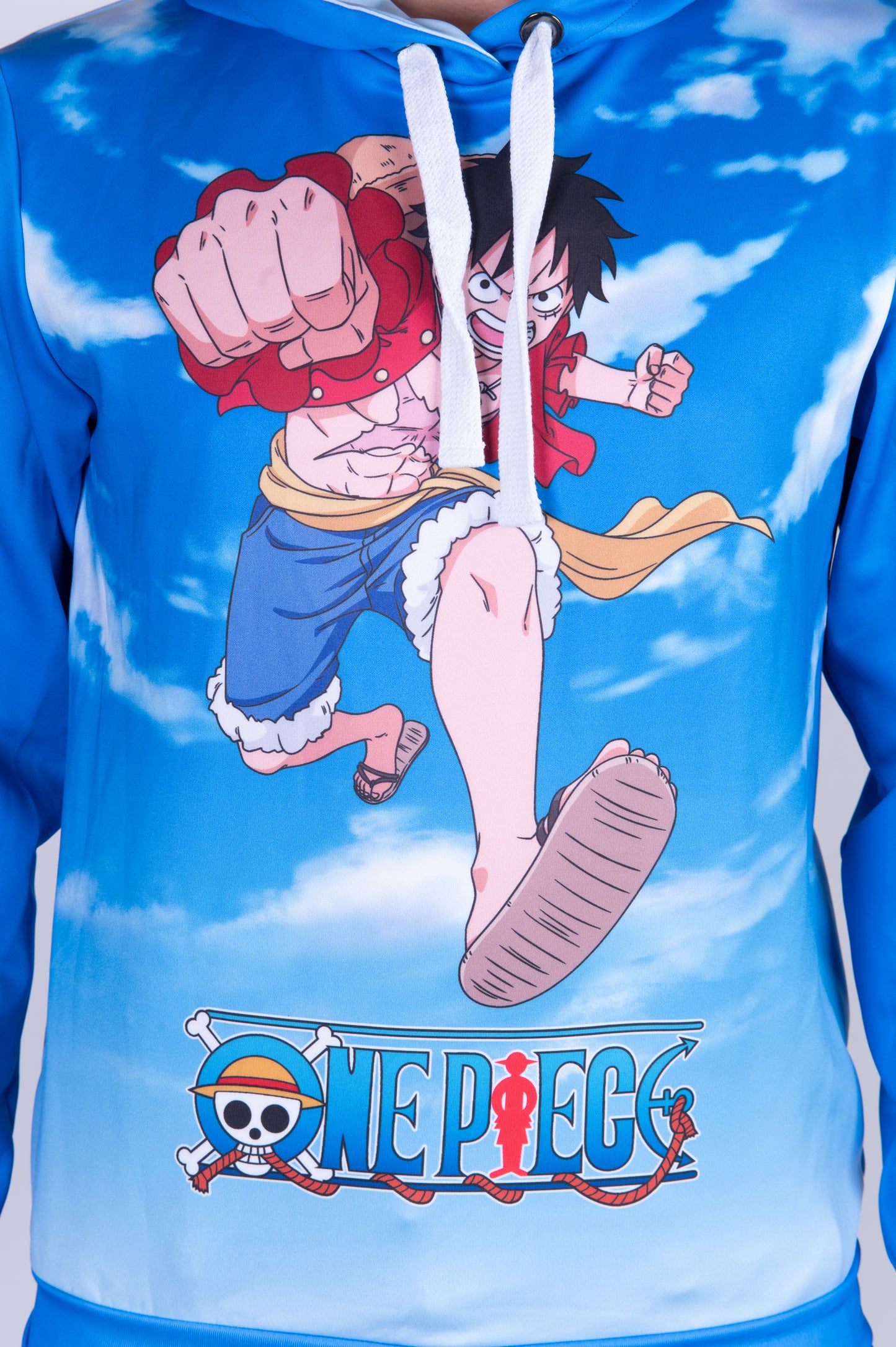 Felpa - One piece fishman luffy and the crew blue