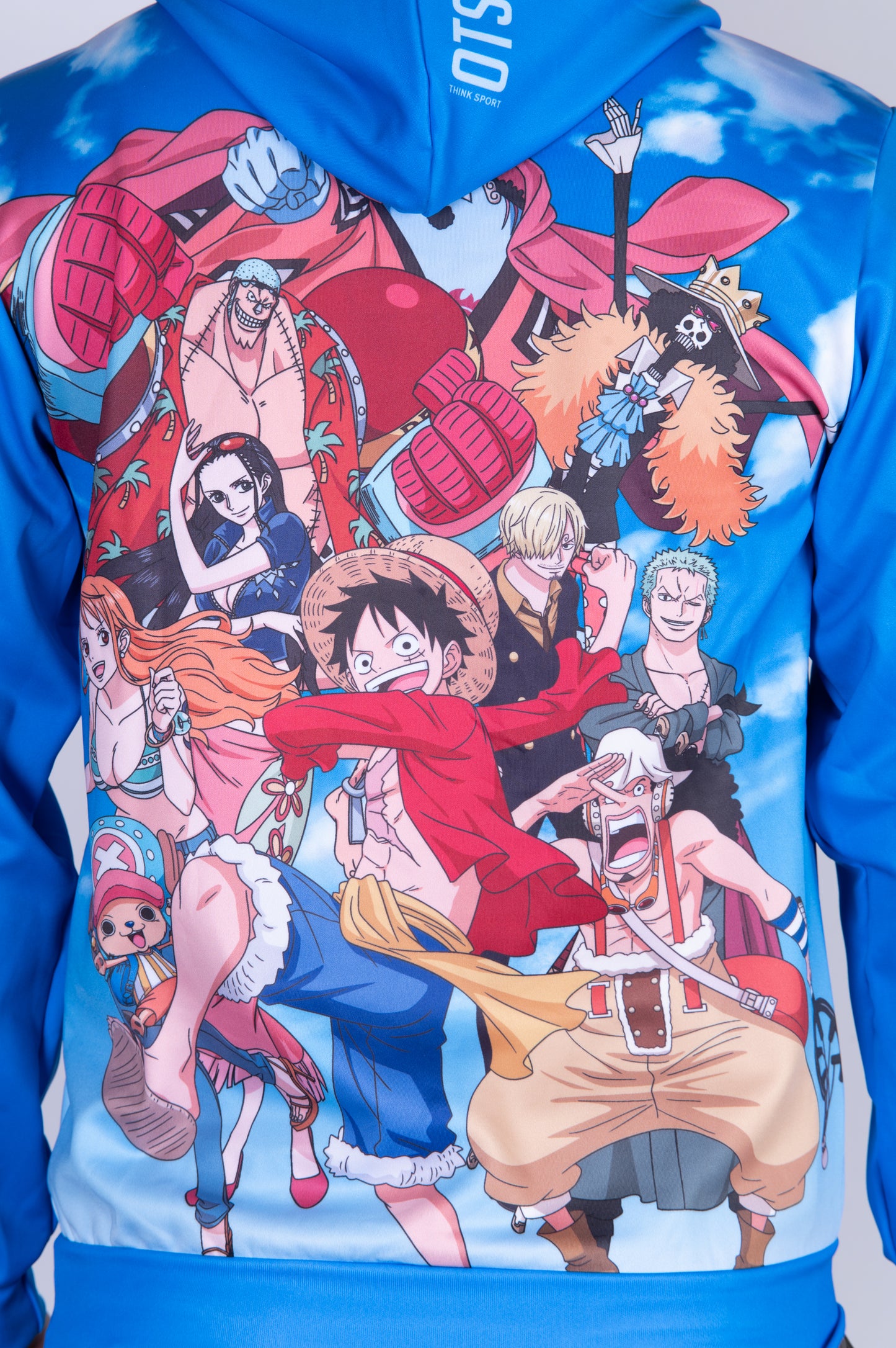 Felpa - One piece fishman luffy and the crew blue
