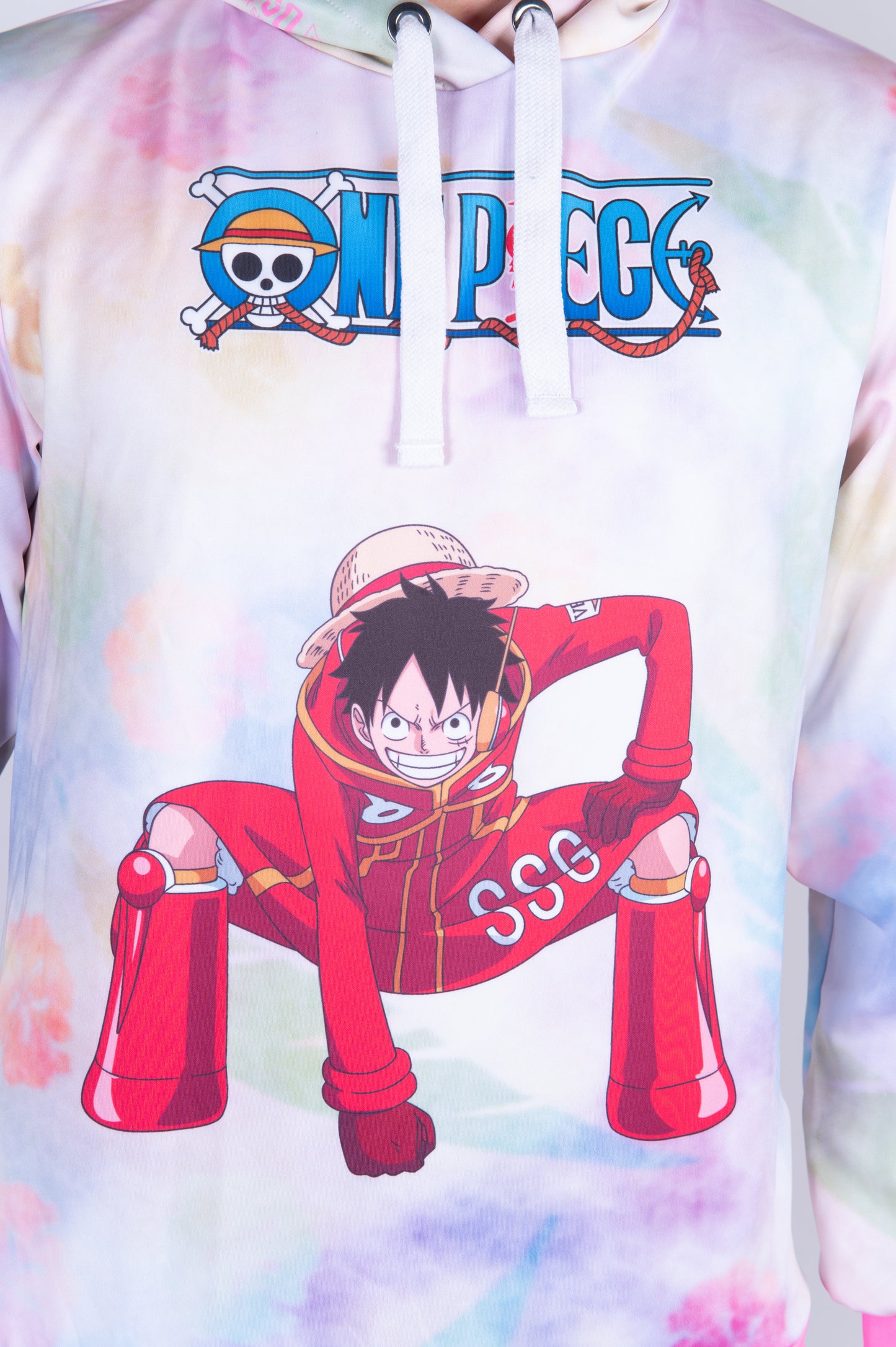 Felpa - One piece egghead luffy and the crew pink