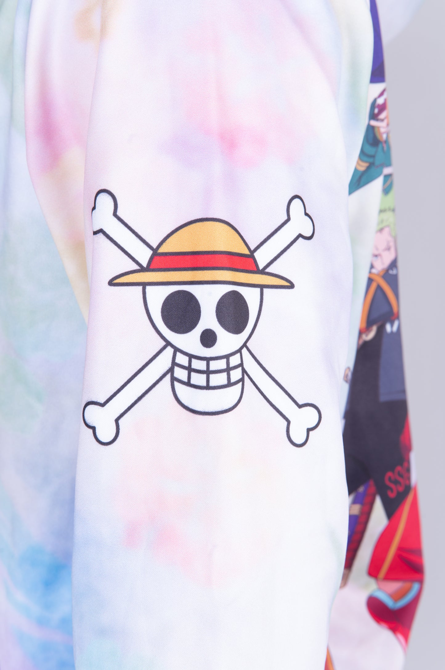 Felpa - One piece egghead luffy and the crew pink