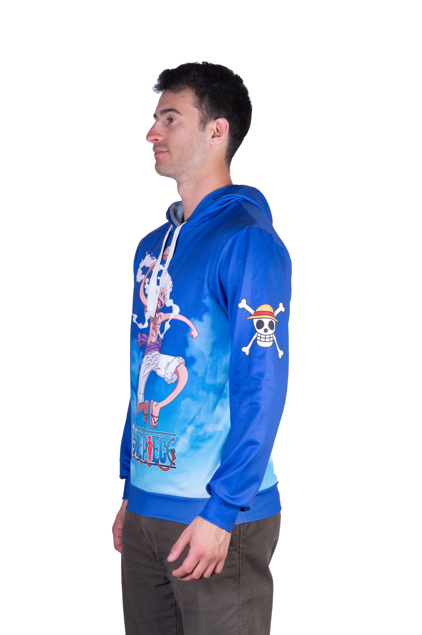 Camisola - One piece egghead luffy and the crew blue