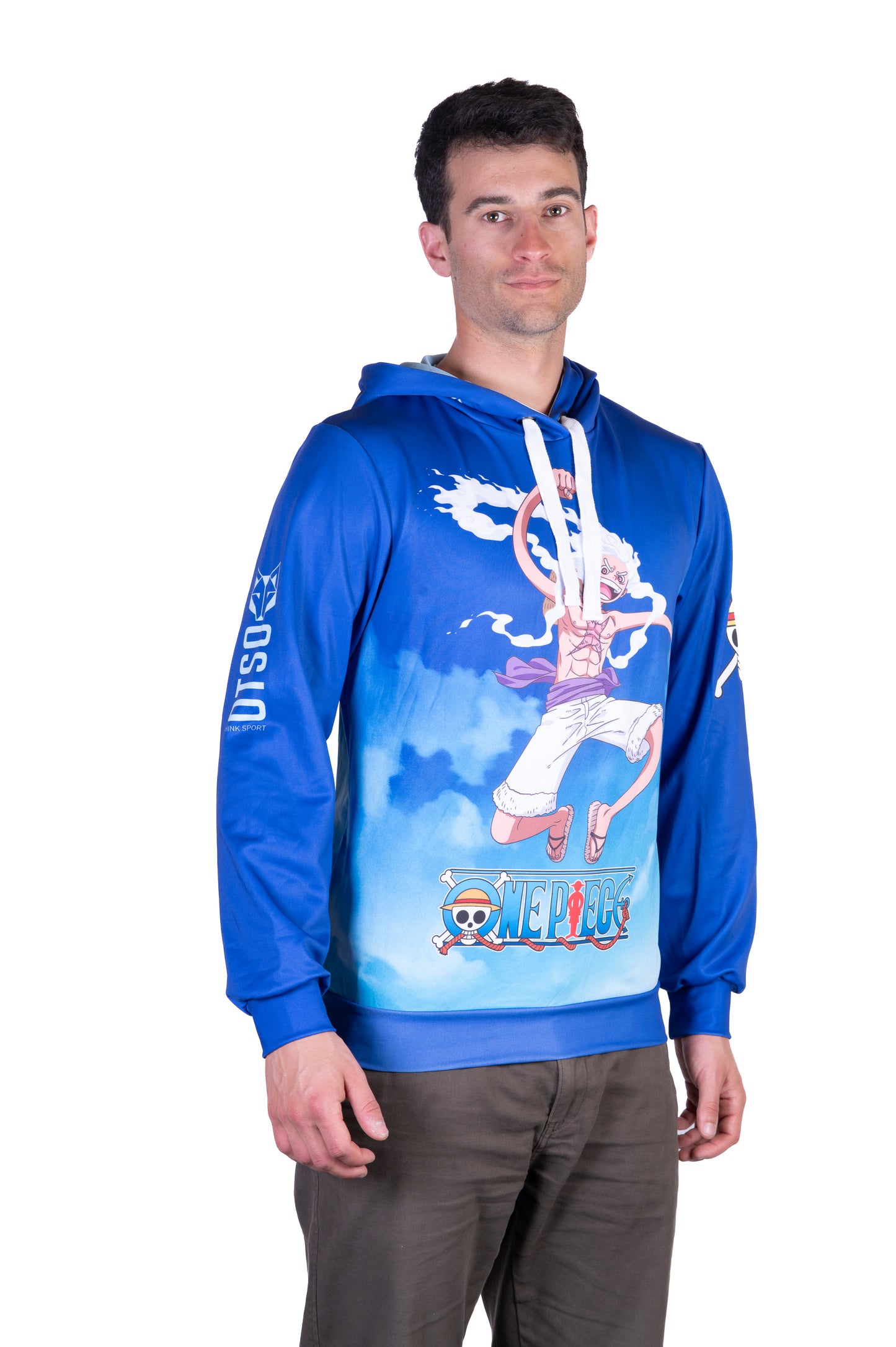 Camisola - One piece egghead luffy and the crew blue