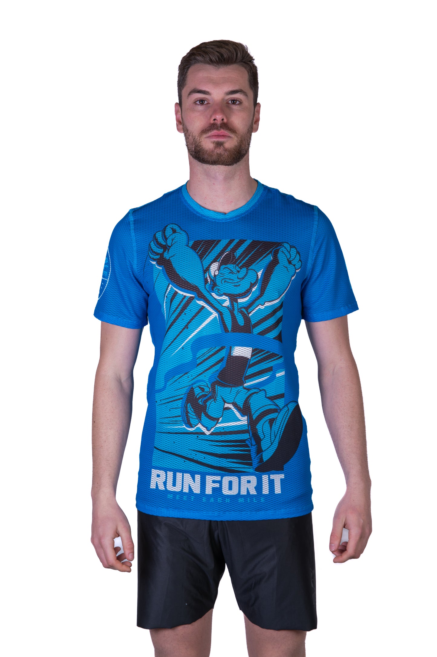 Short Sleeve T-Shirt Men - Popeye Run For It