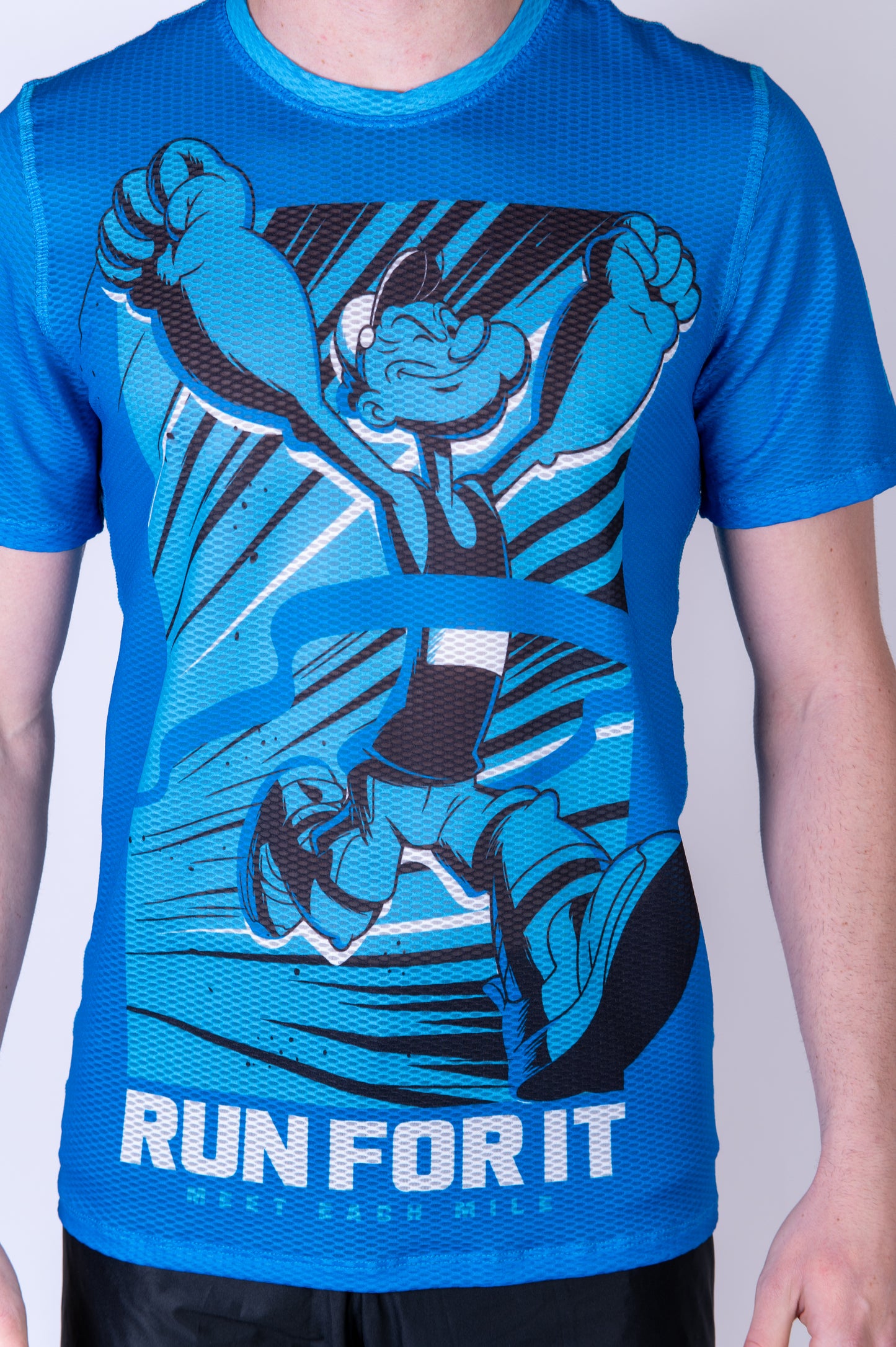 Short Sleeve T-Shirt Men - Popeye Run For It
