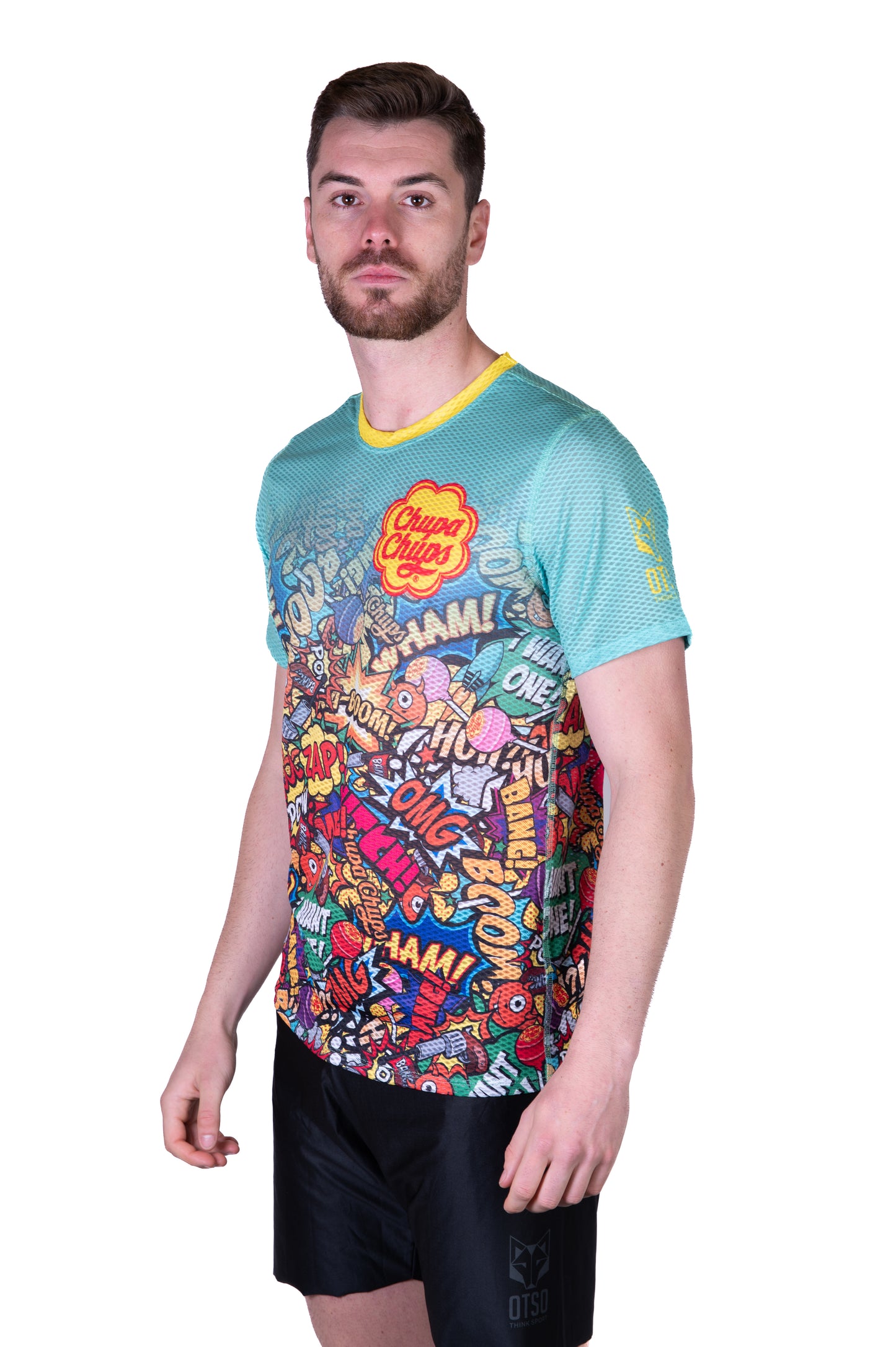 Camiseta de manga curta para homem - Chupa Chups Comic