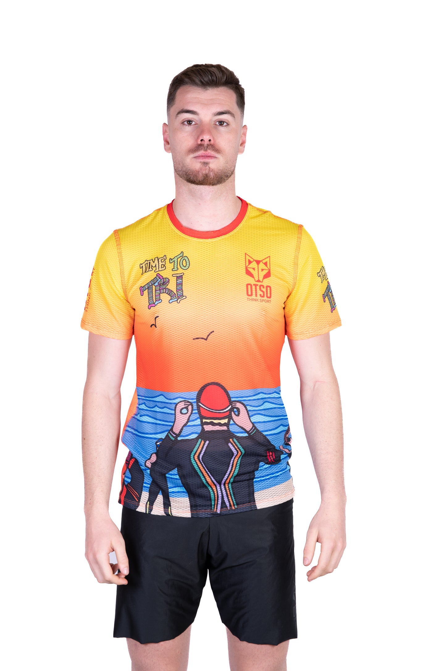 Short Sleeve T-Shirt Men - Time to Tri Swim