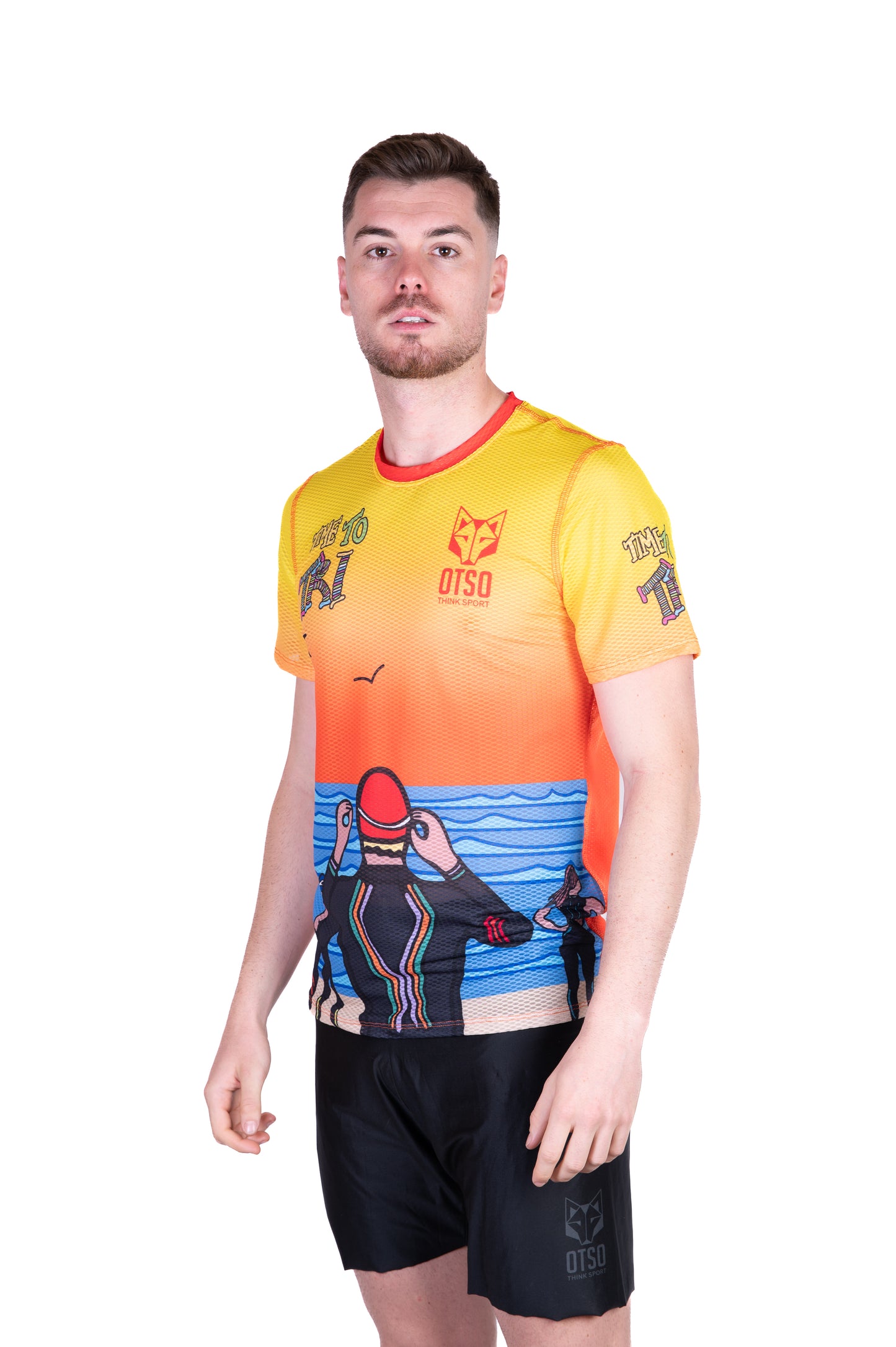 Short Sleeve T-Shirt Men - Time to Tri Swim