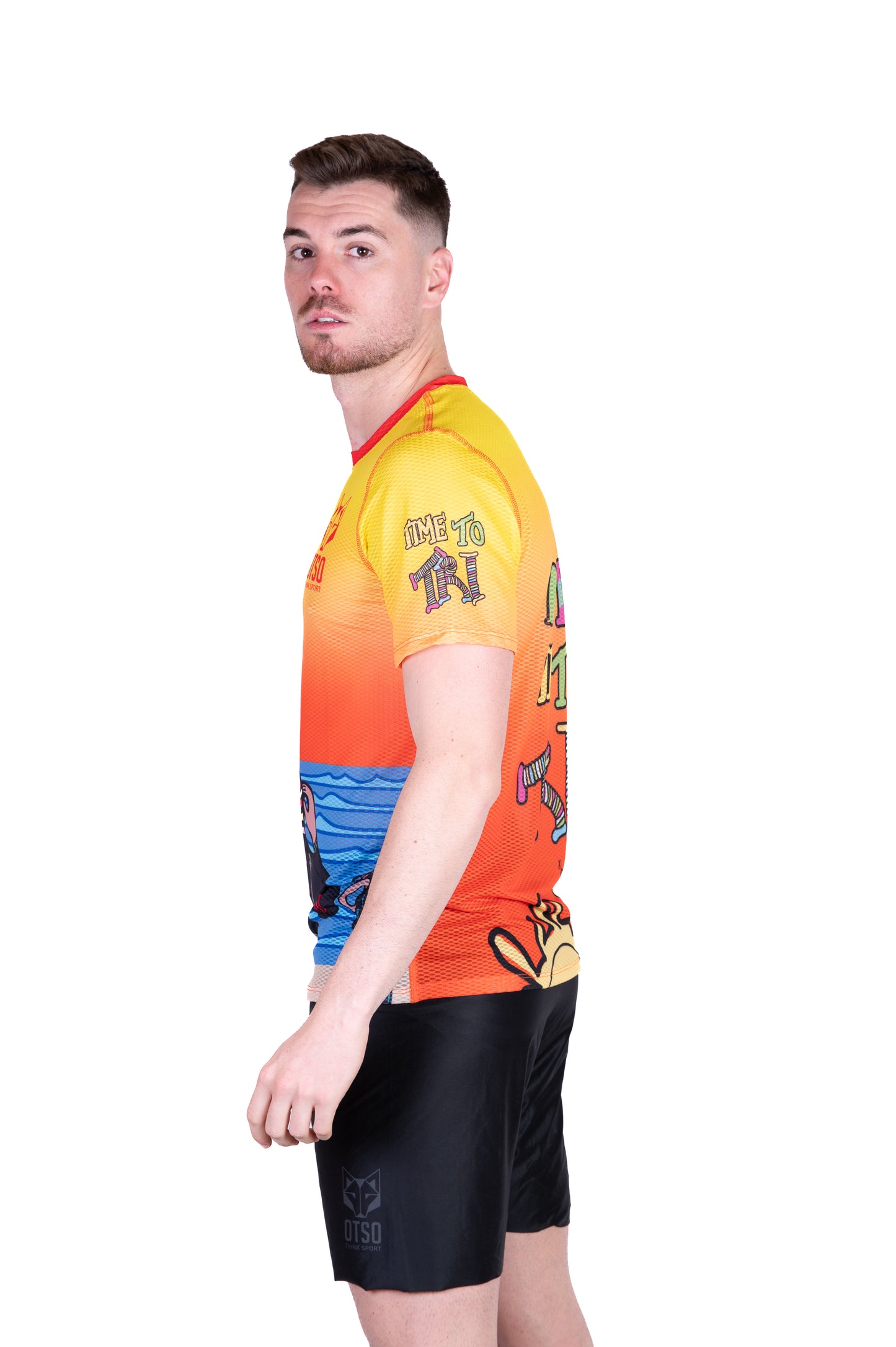 Short Sleeve T-Shirt Men - Time to Tri Swim