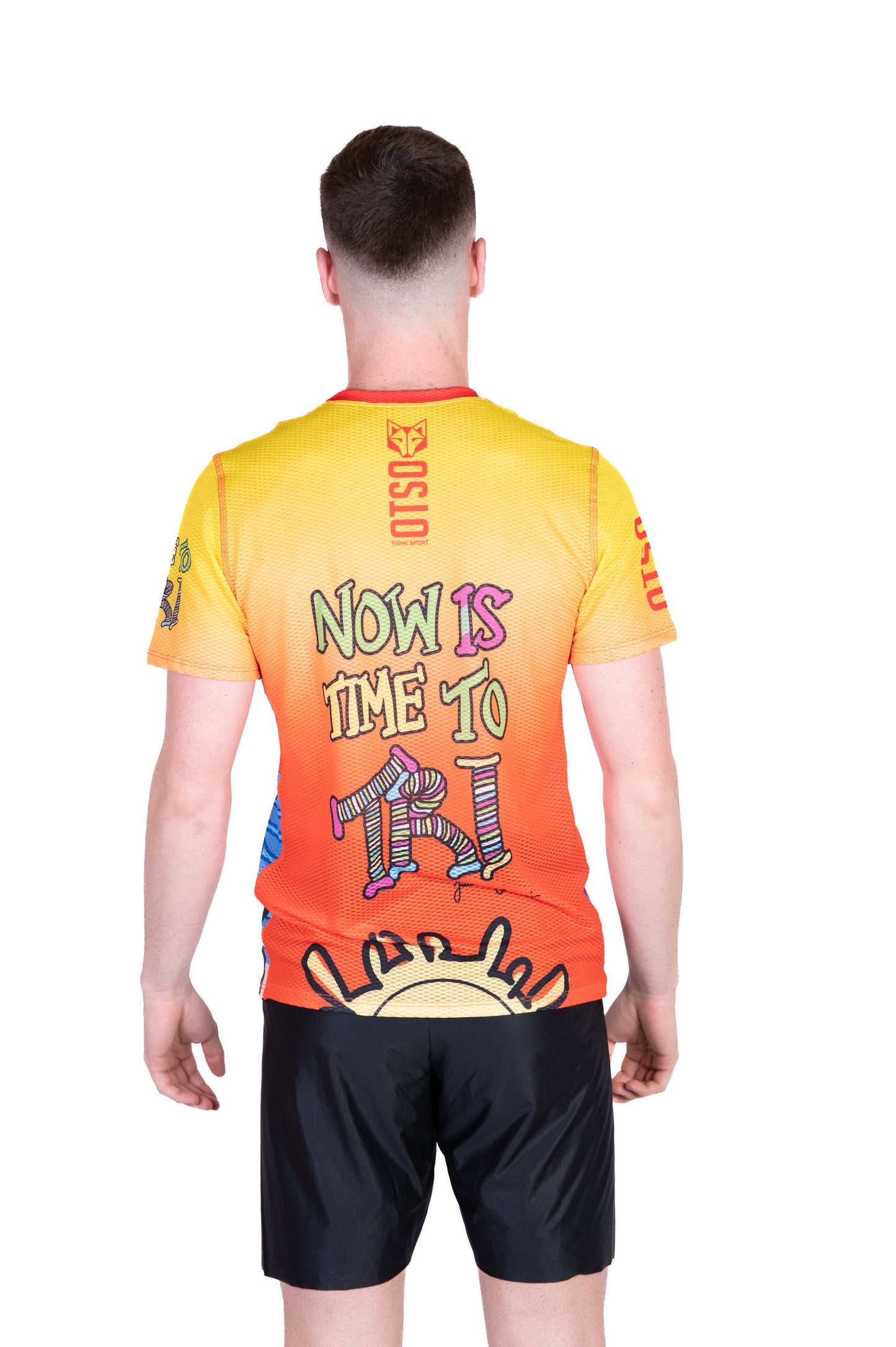 Short Sleeve T-Shirt Men - Time to Tri Swim