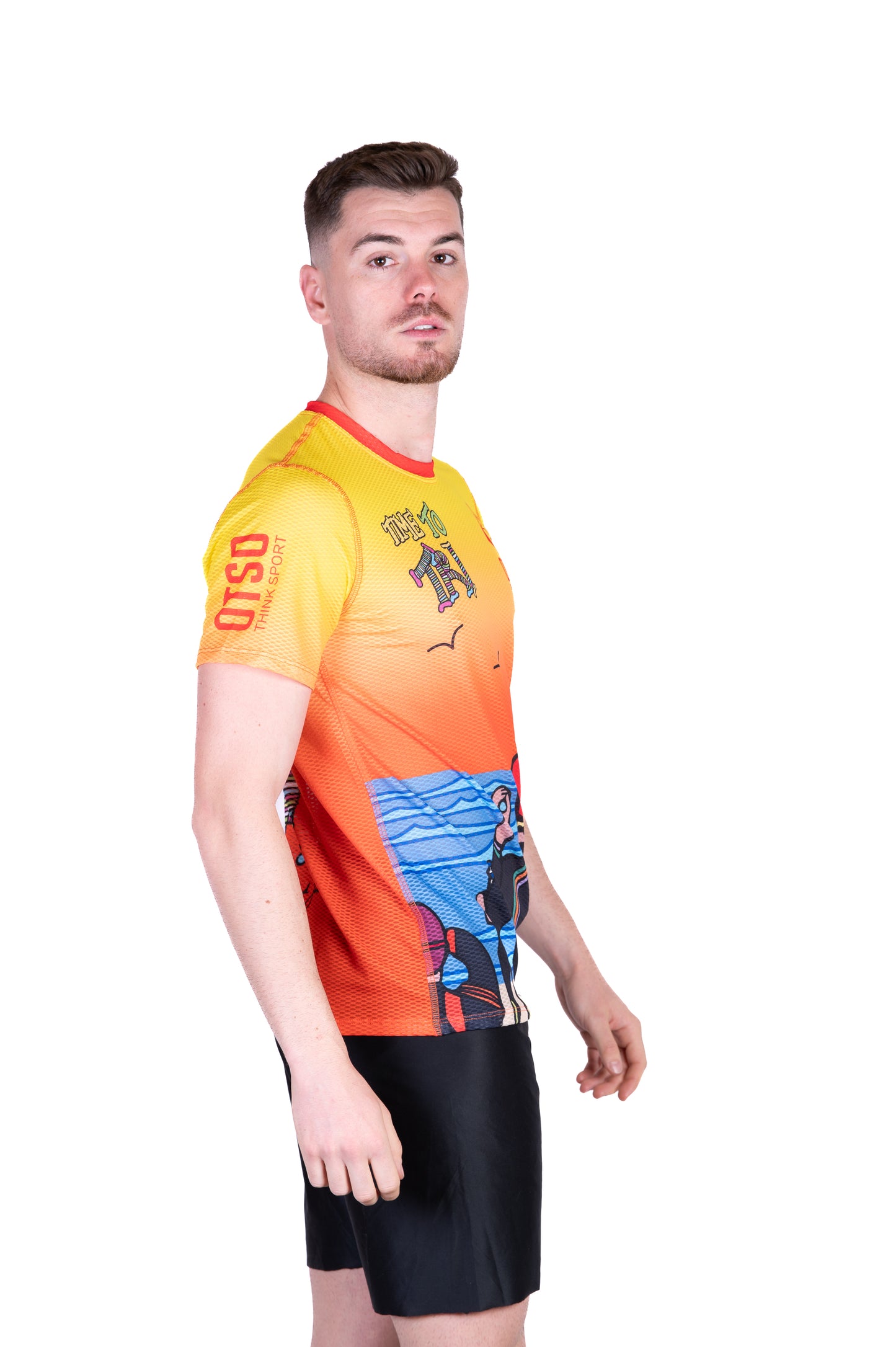 Short Sleeve T-Shirt Men - Time to Tri Swim