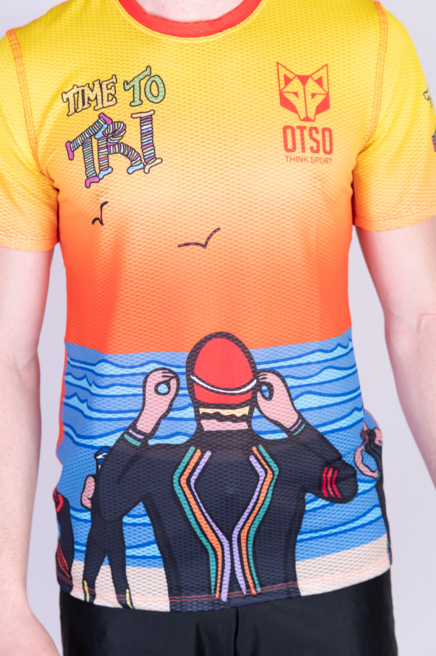 Short Sleeve T-Shirt Men - Time to Tri Swim