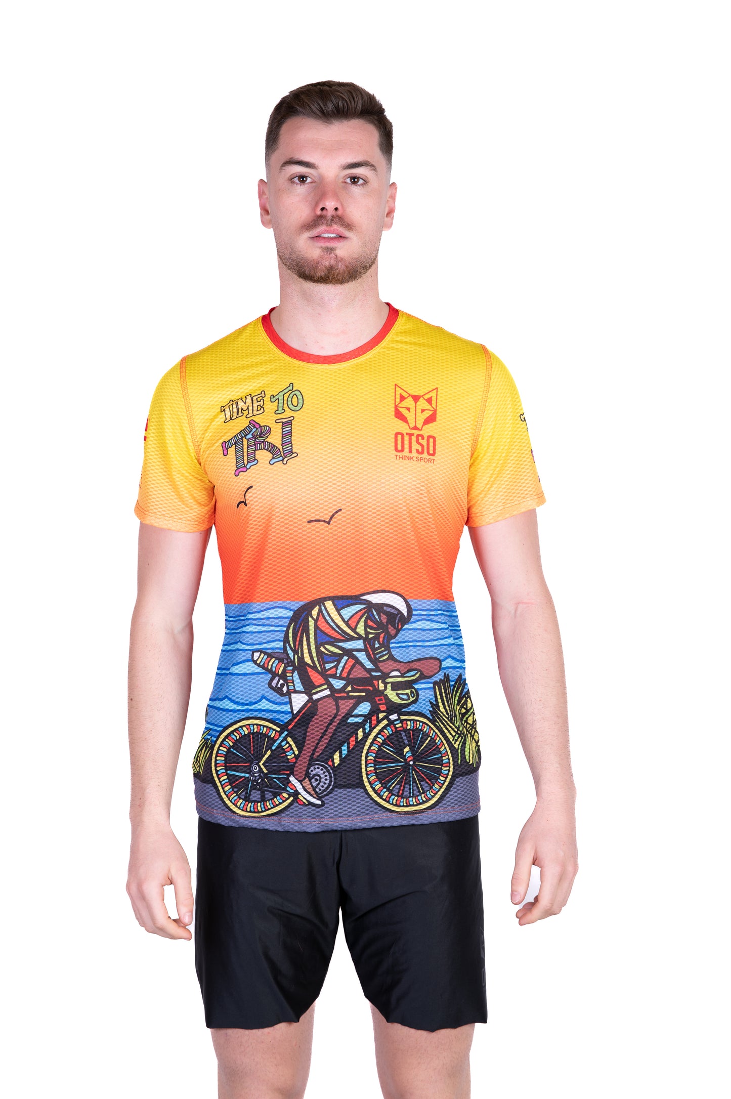 T-shirt a maniche corte da uomo - Time to Tri Bike