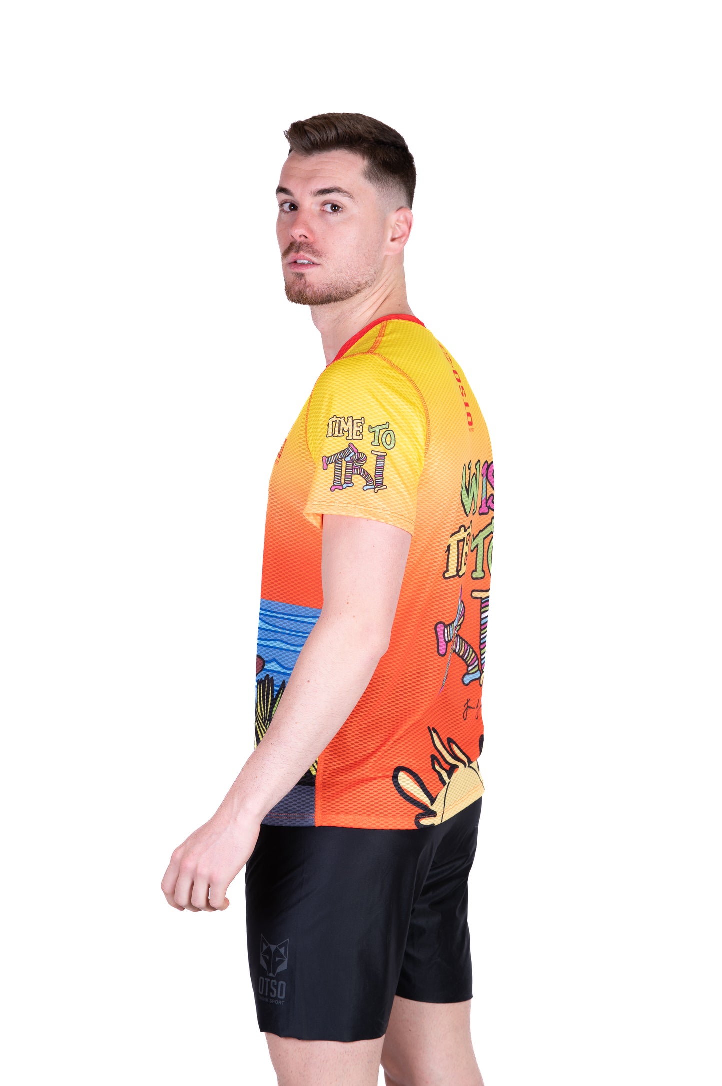 T-shirt a maniche corte da uomo - Time to Tri Bike