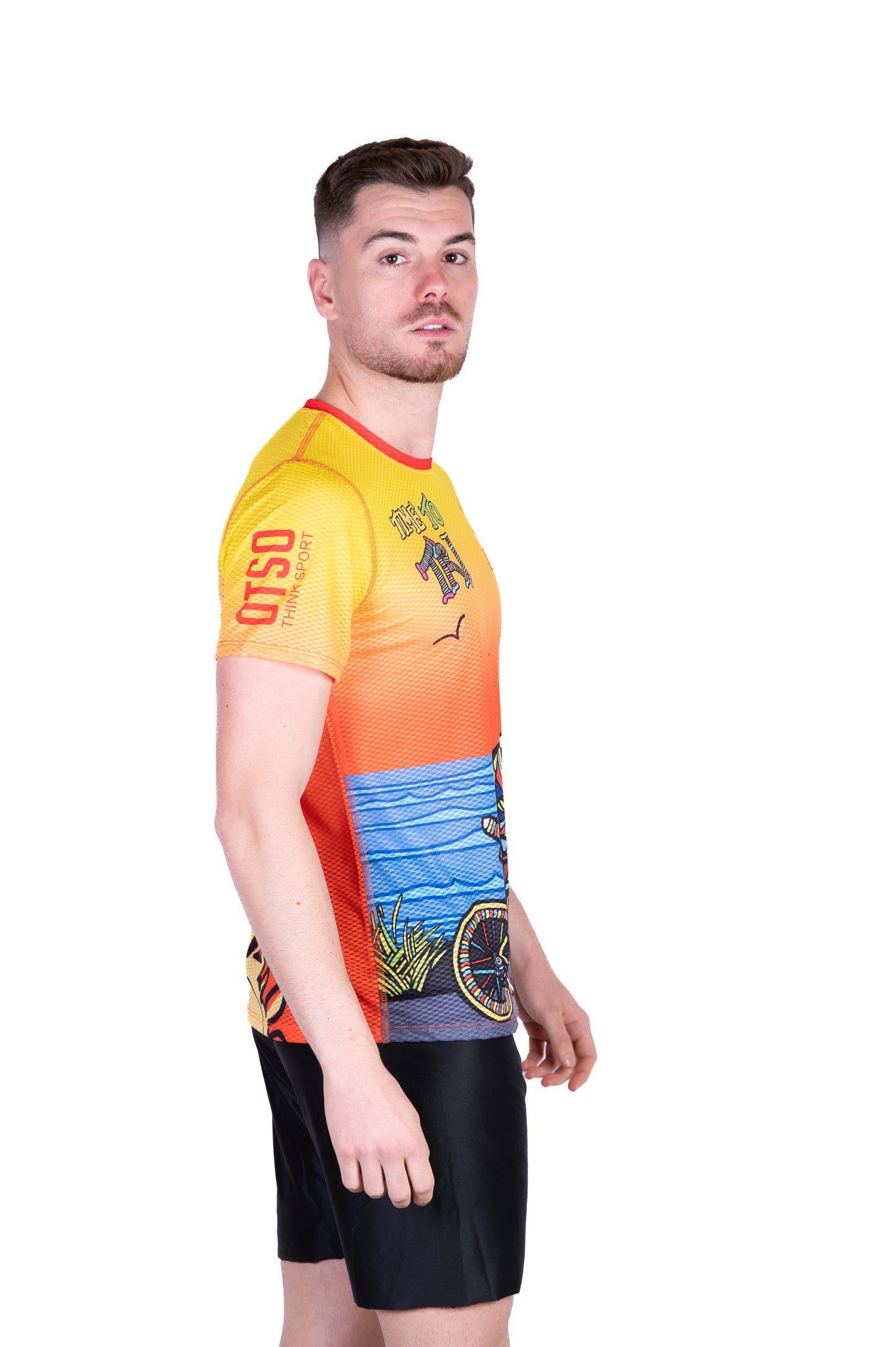 T-shirt a maniche corte da uomo - Time to Tri Bike
