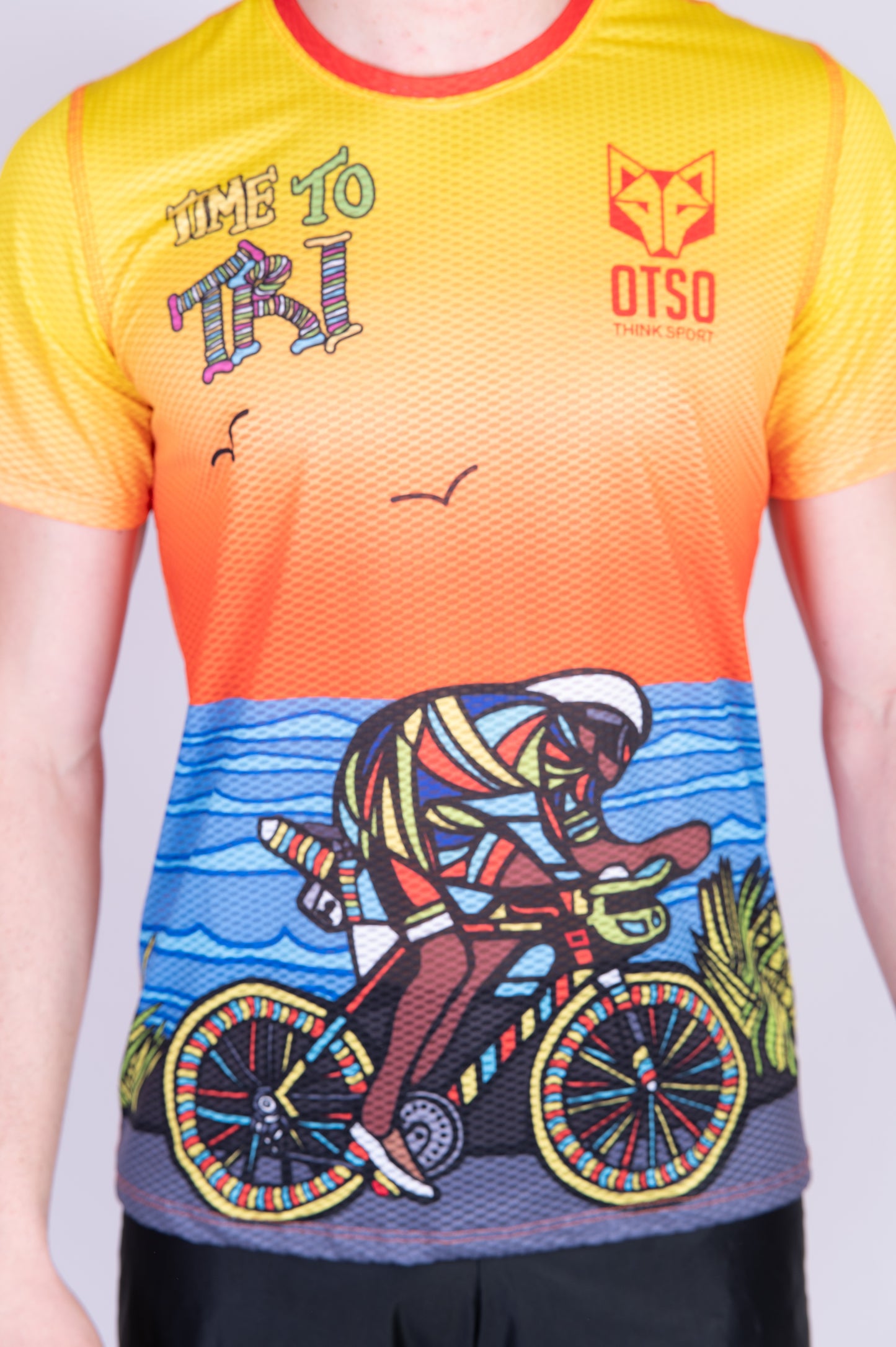 T-shirt a maniche corte da uomo - Time to Tri Bike