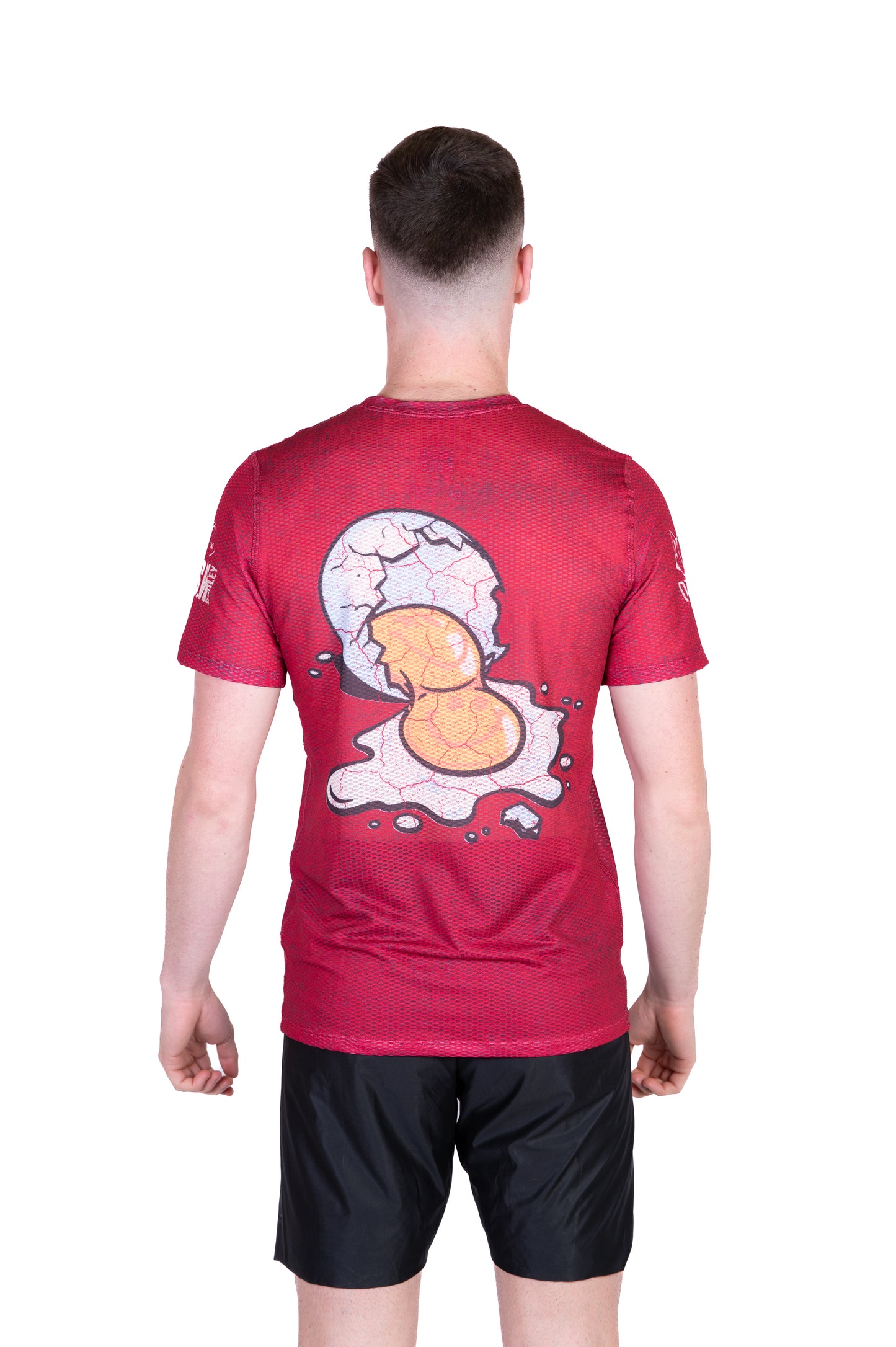 Camiseta de manga curta para homem - S.W.Smiley Concrete Canvas Egg