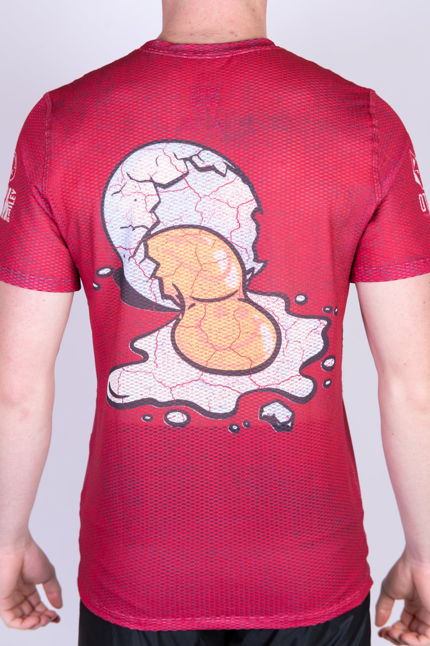 Camiseta de manga curta para homem - S.W.Smiley Concrete Canvas Egg