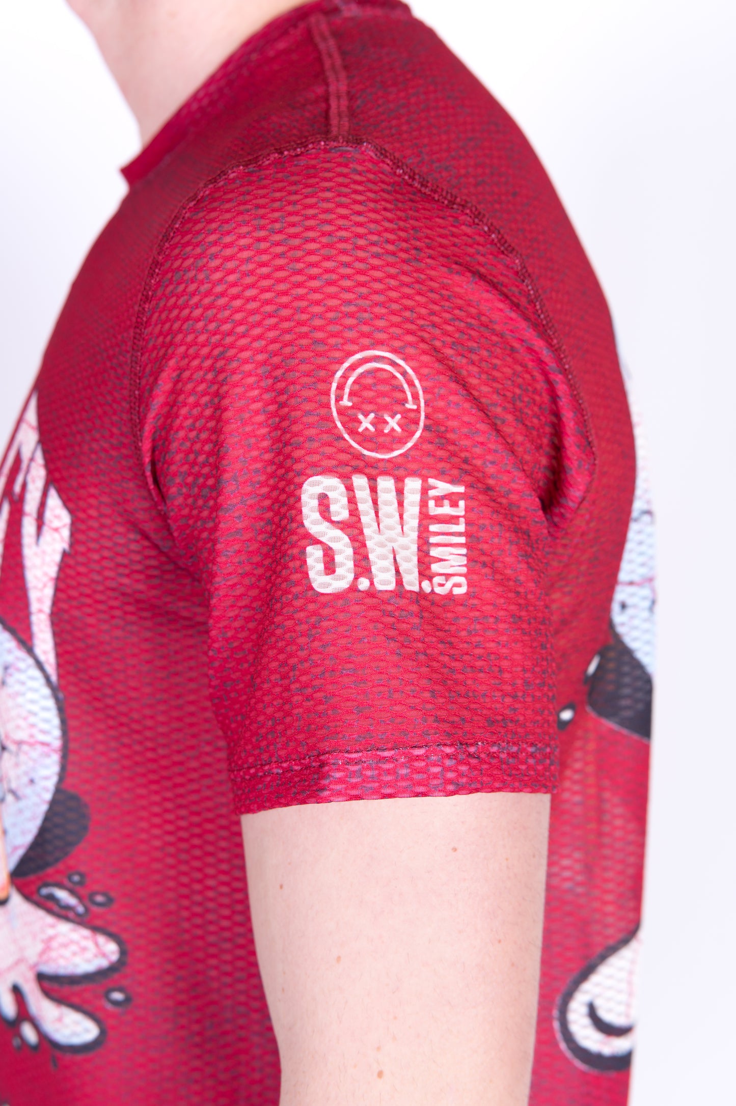 Camiseta de manga curta para homem - S.W.Smiley Concrete Canvas Egg