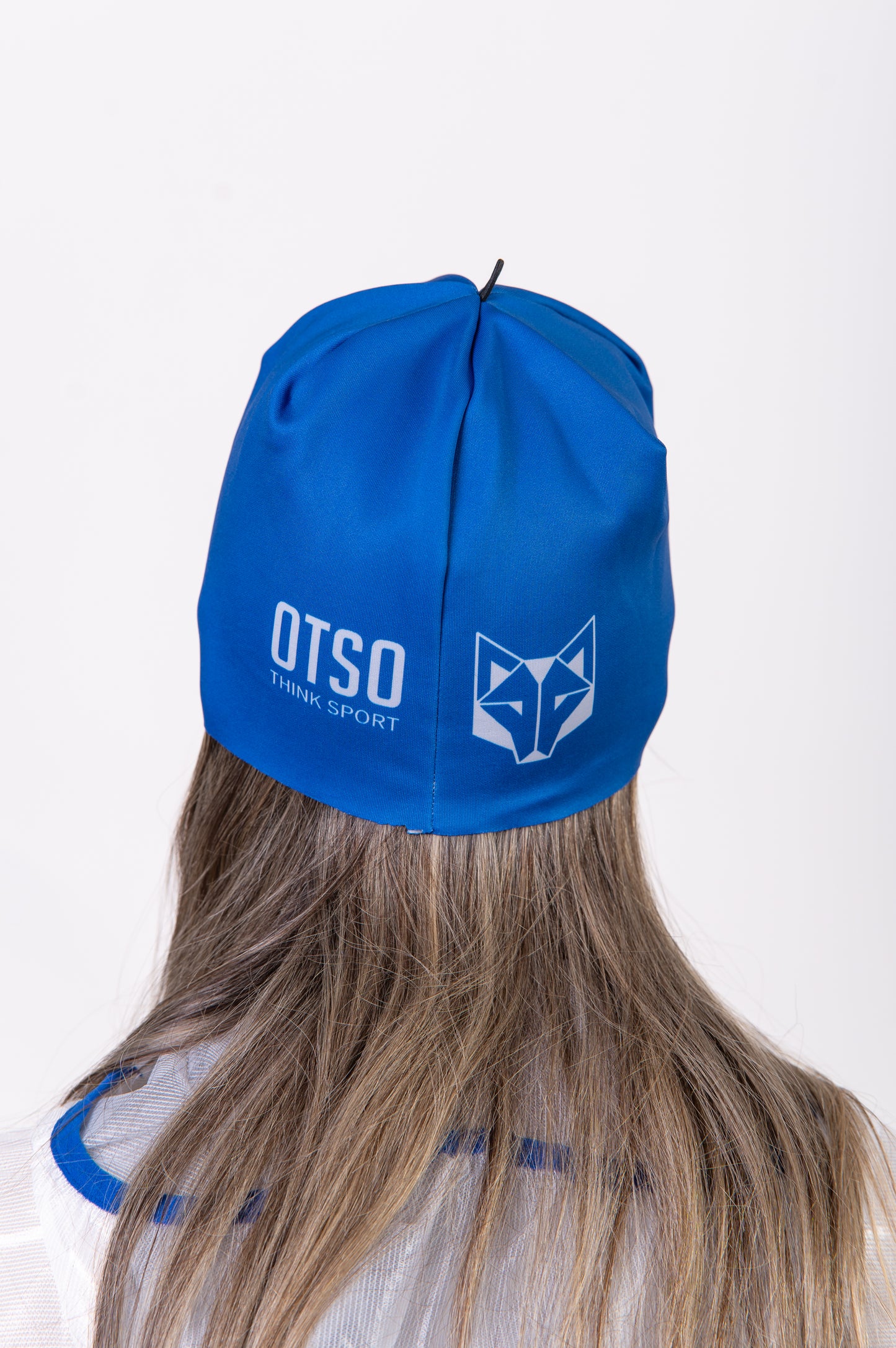 Bonnet - Electric Blue & White