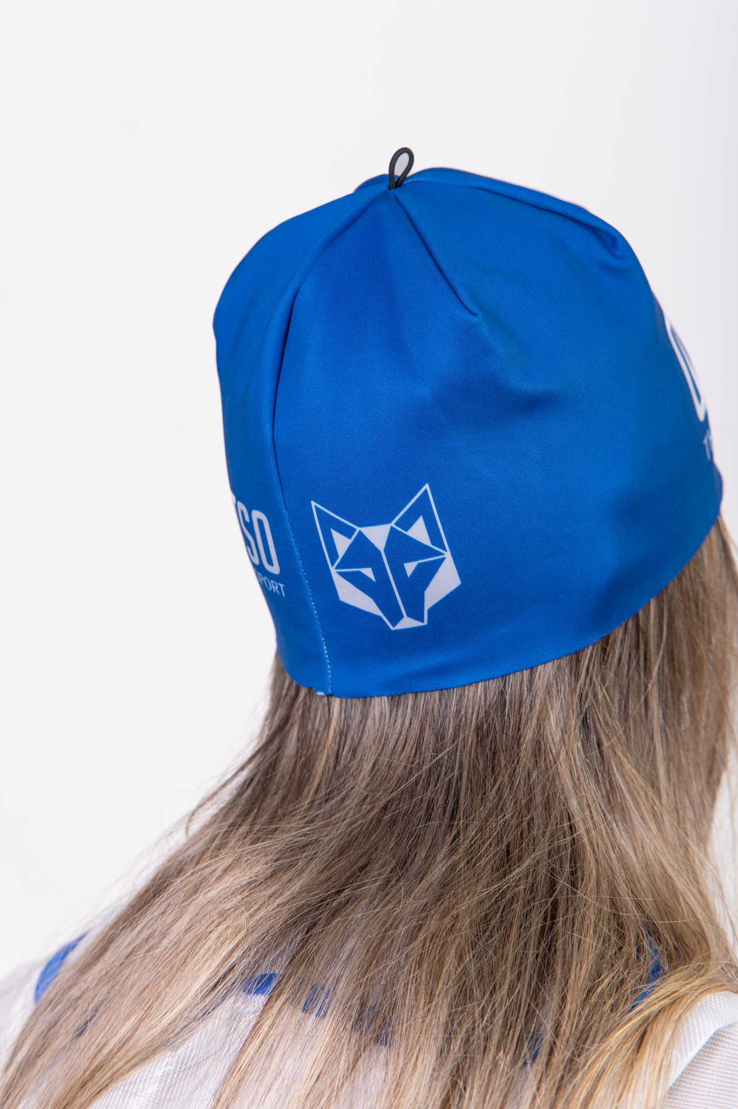 Bonnet - Electric Blue & White