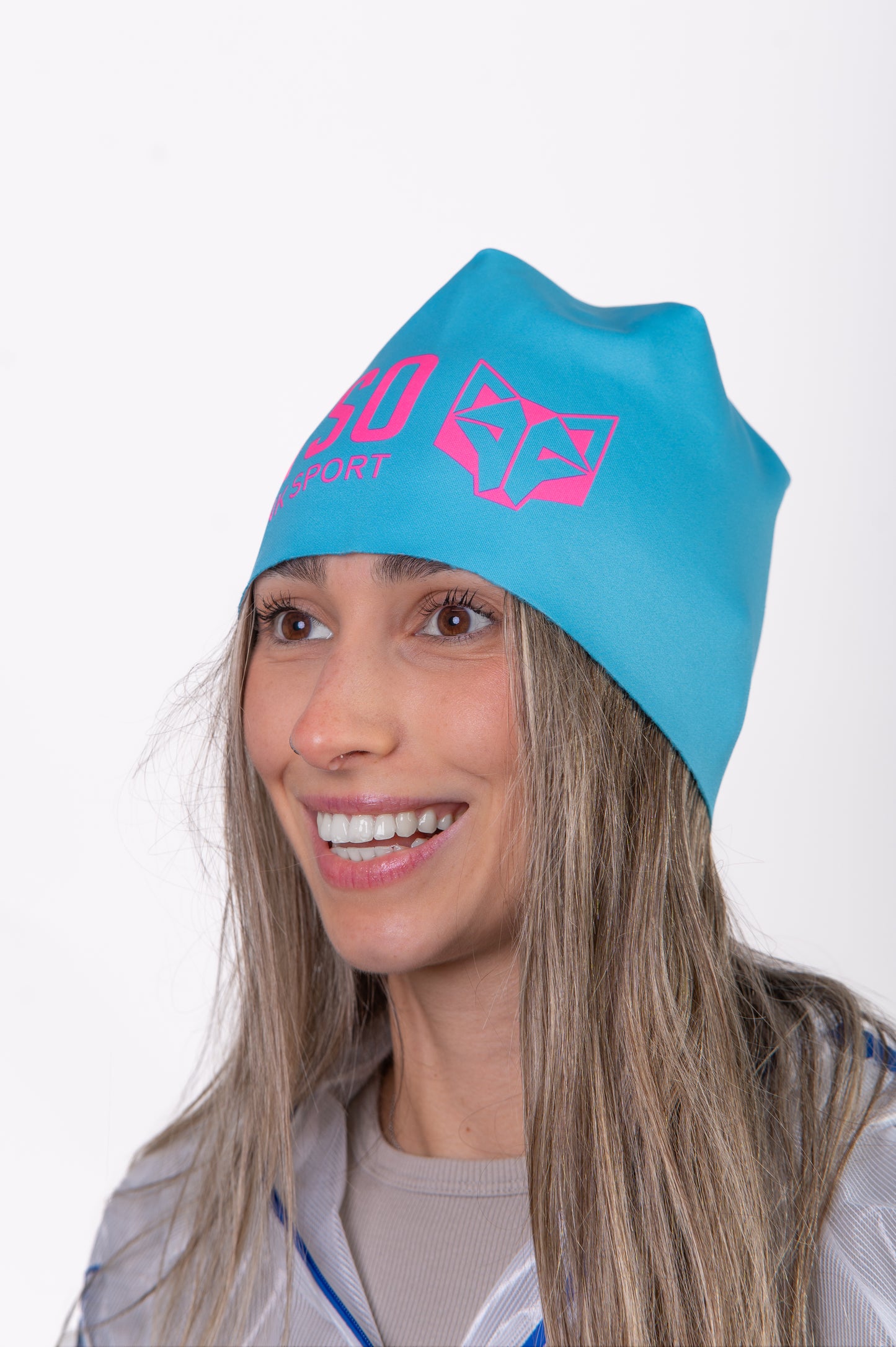 Berretto - Azzurro Chiaro & Rosa Fluo