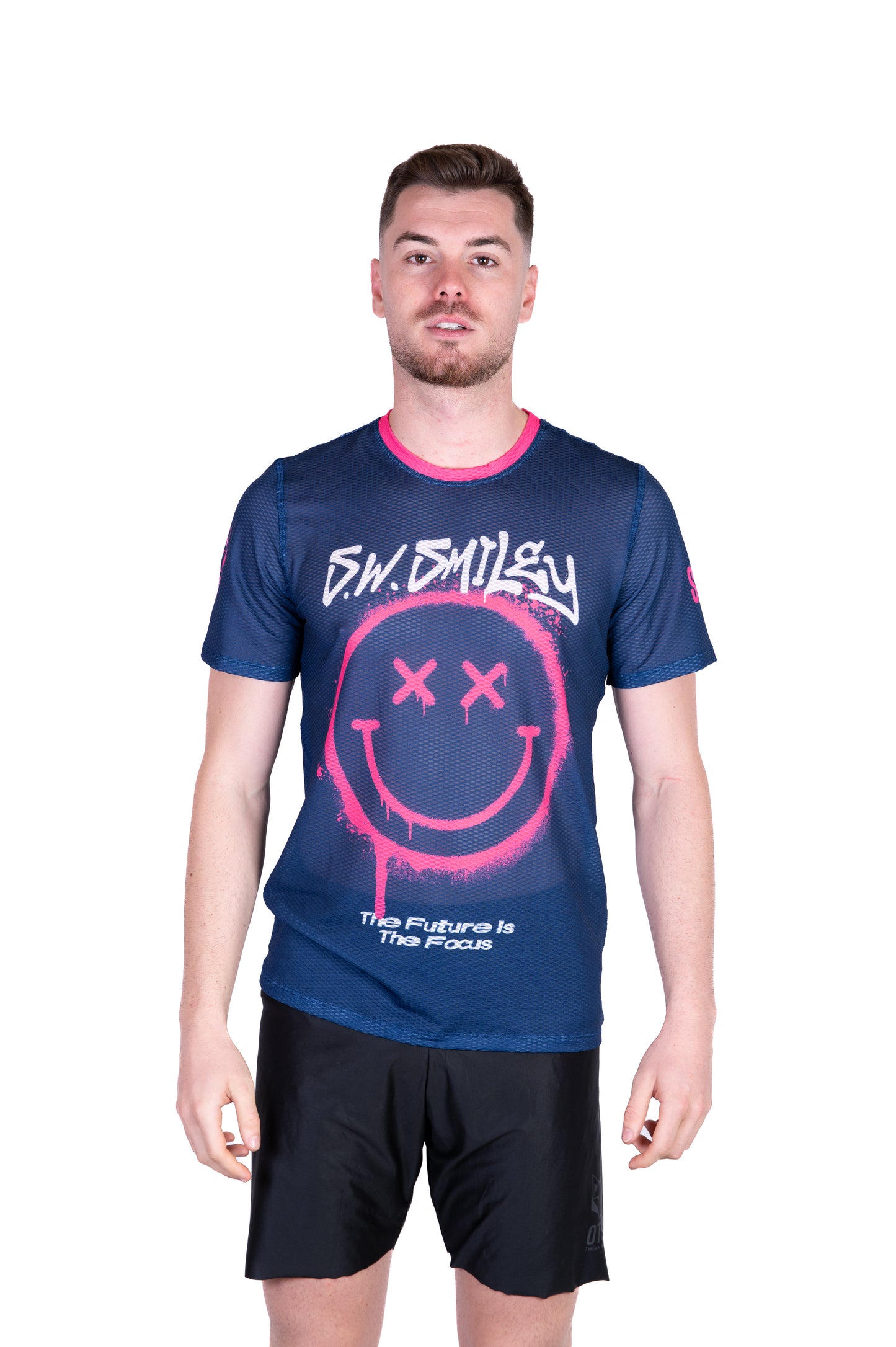 Men's short sleeve t-shirt - S.W.Smiley Graffiti