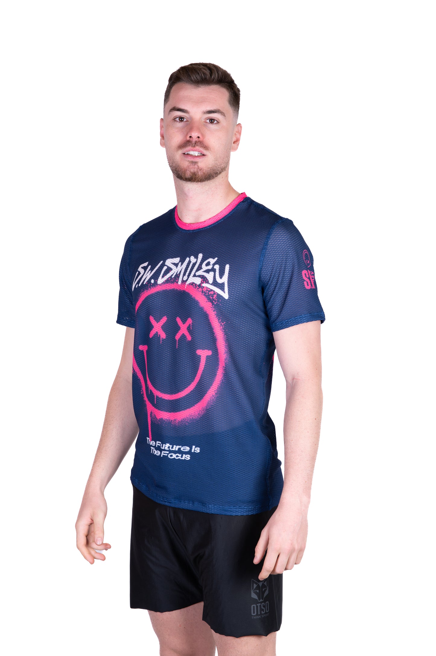 Men's short sleeve t-shirt - S.W.Smiley Graffiti