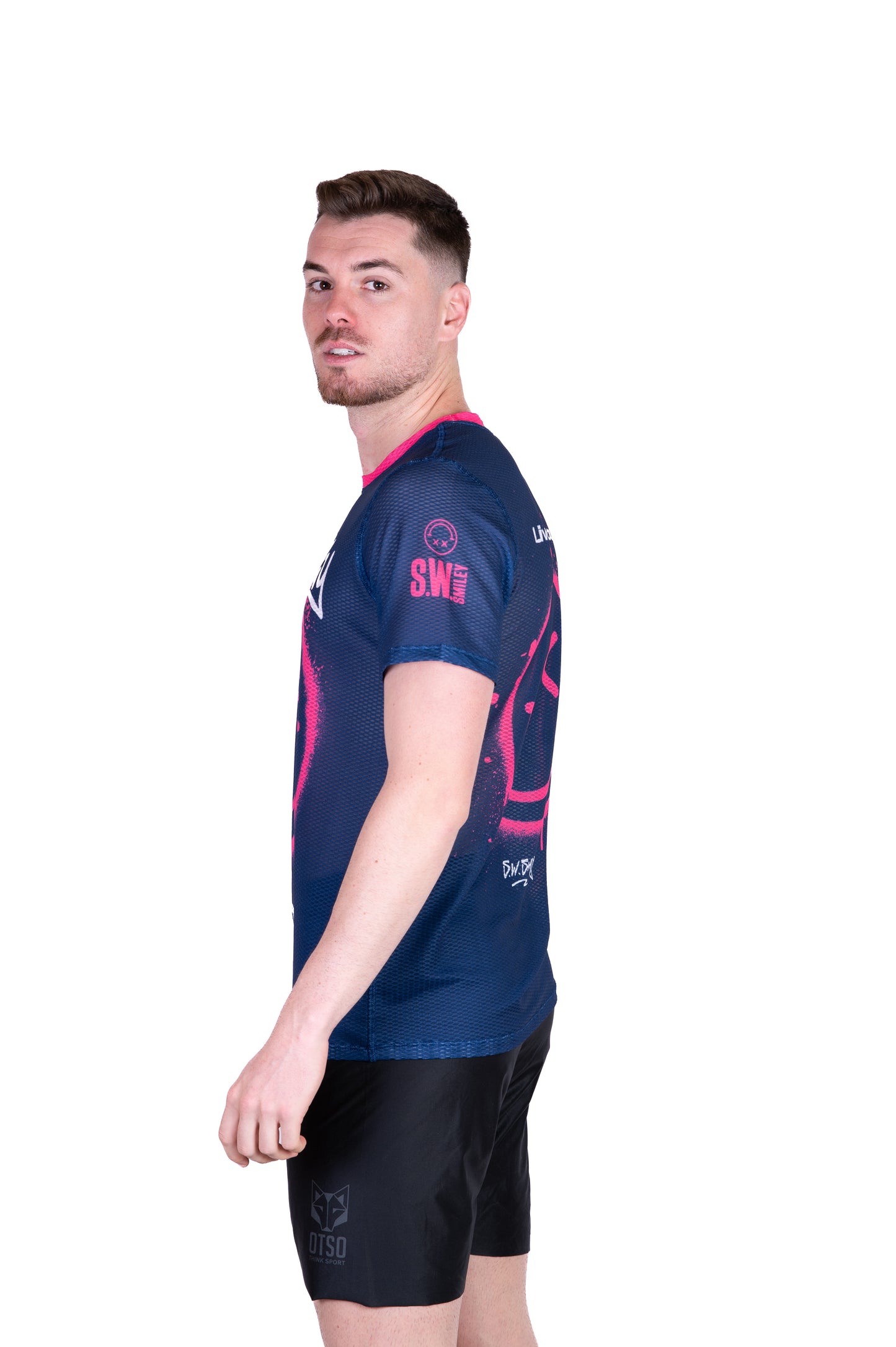 Men's short sleeve t-shirt - S.W.Smiley Graffiti