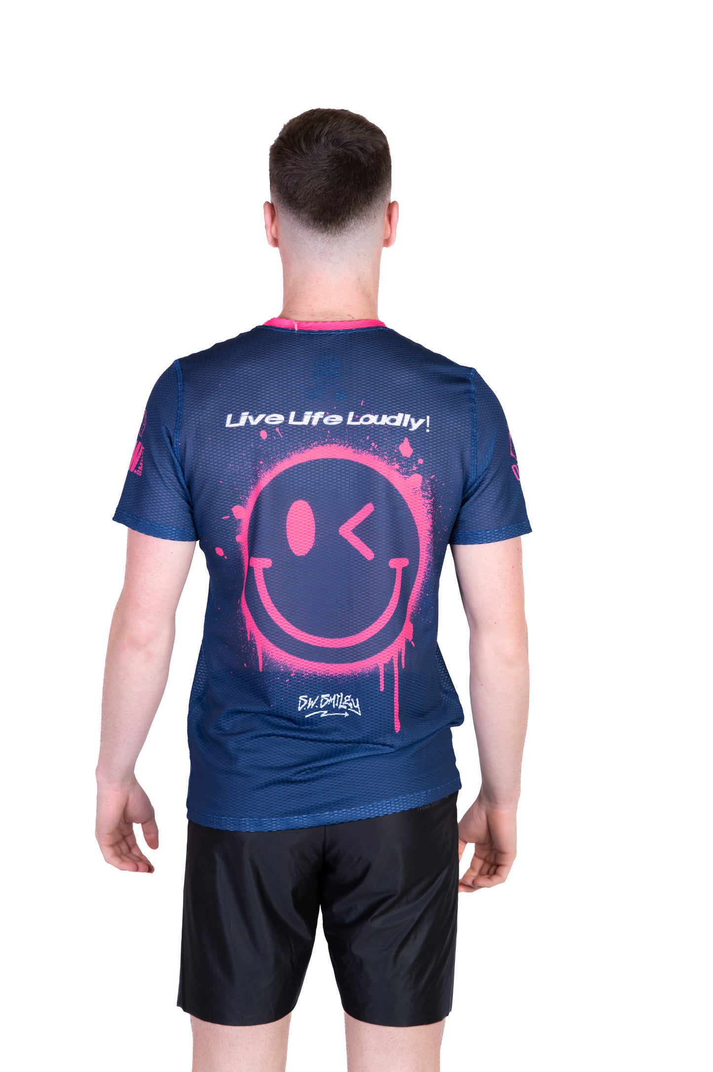 Men's short sleeve t-shirt - S.W.Smiley Graffiti