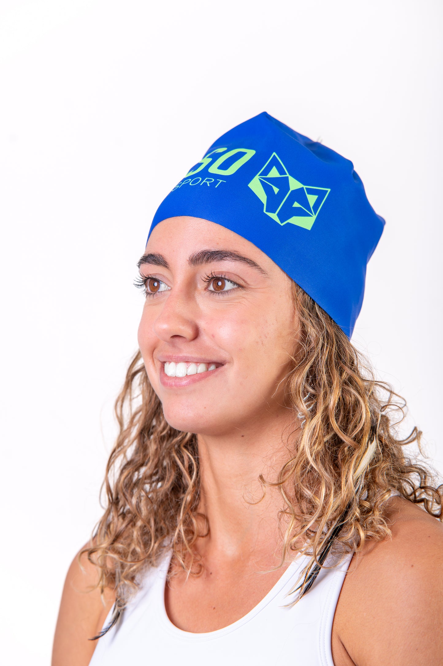 Gorro - Electric Blue & Fluo Green
