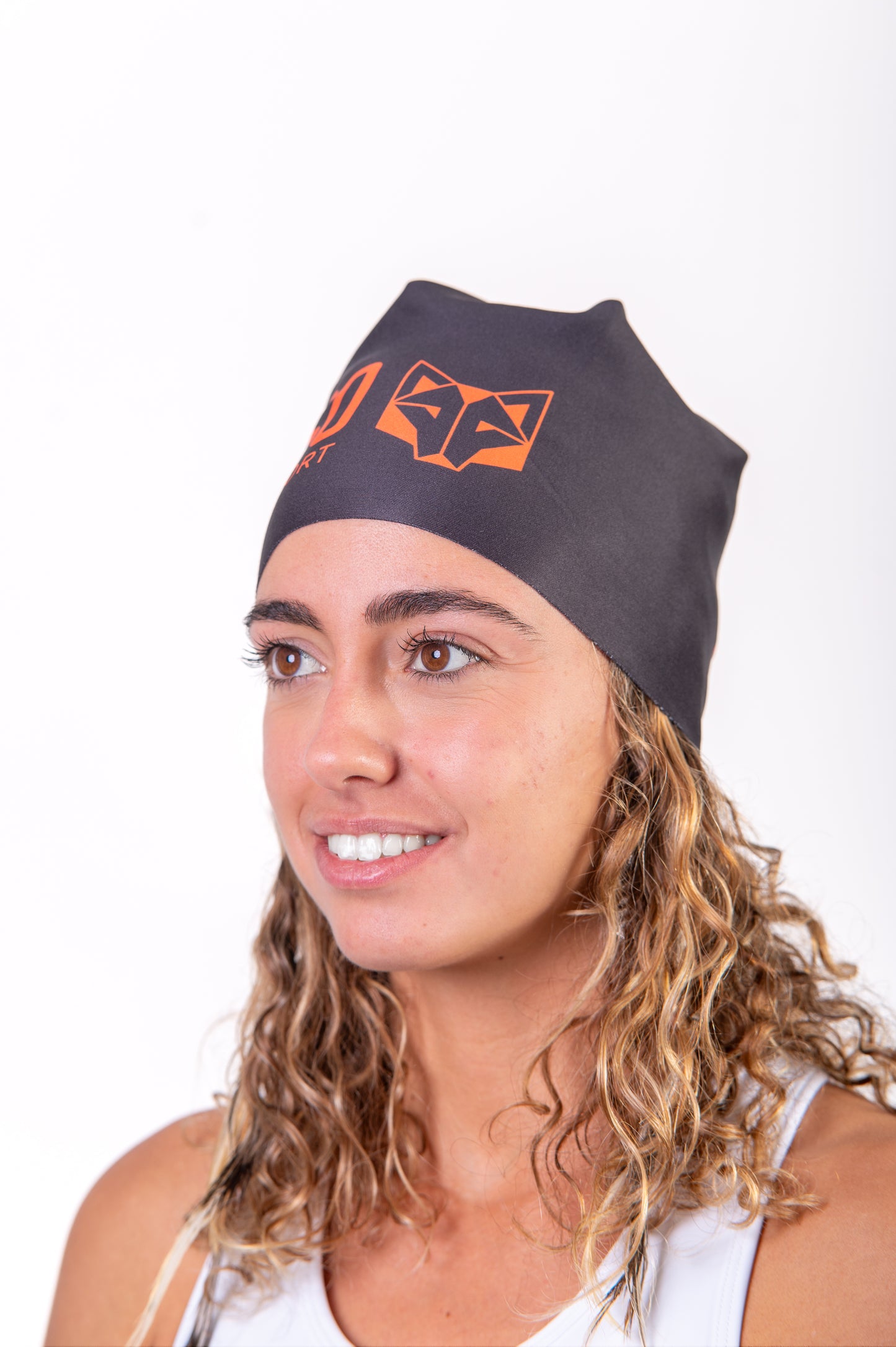 Gorro - Preto & Laranja Fluorescente