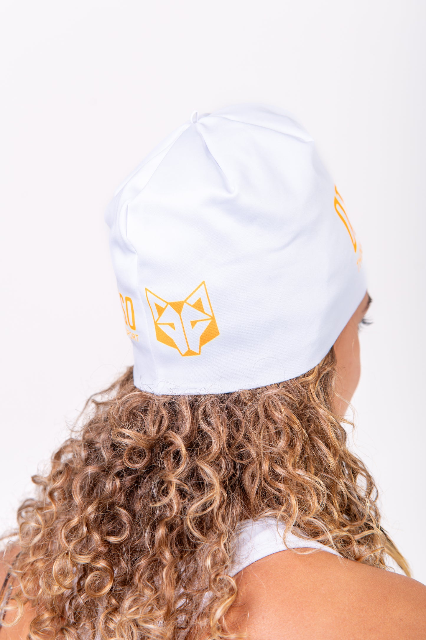 Gorro - White & Fluo Orange
