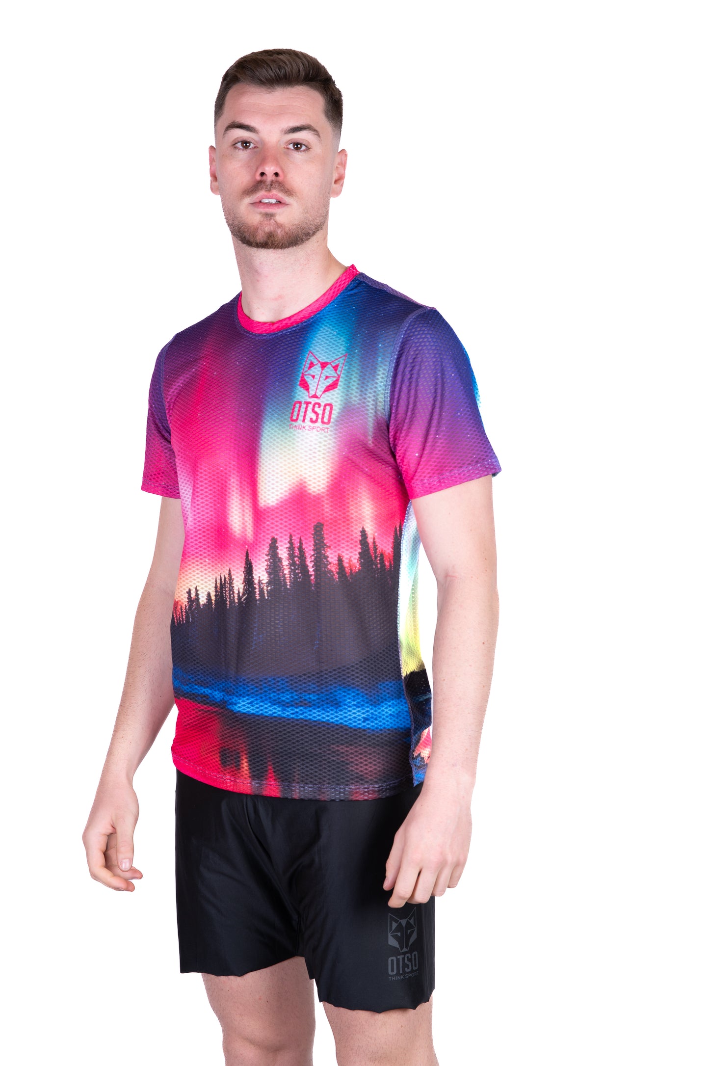 T-shirt a maniche corte da uomo - Auroras Boreales