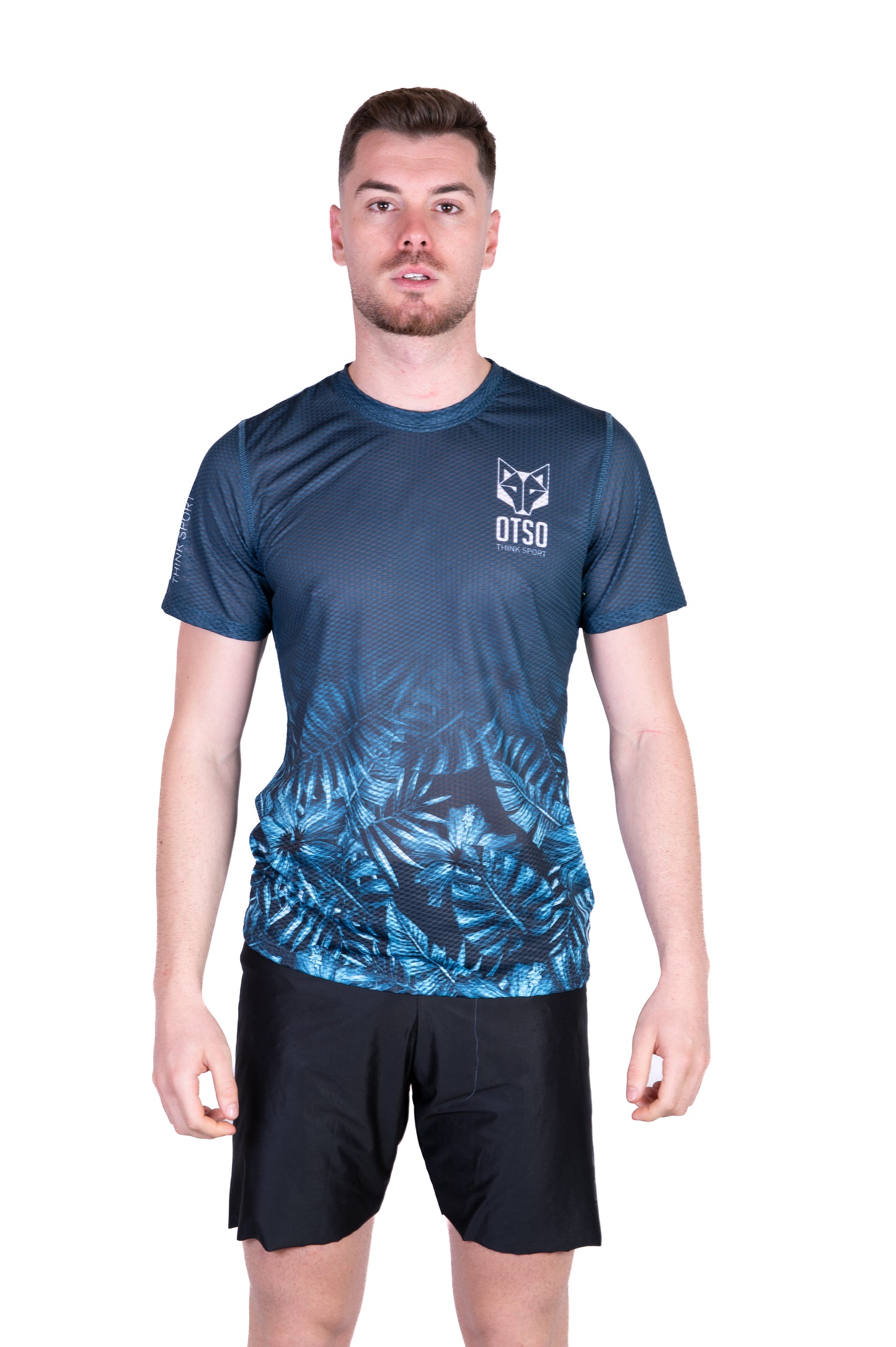 Camiseta masculina de manga curta - Tropical Green