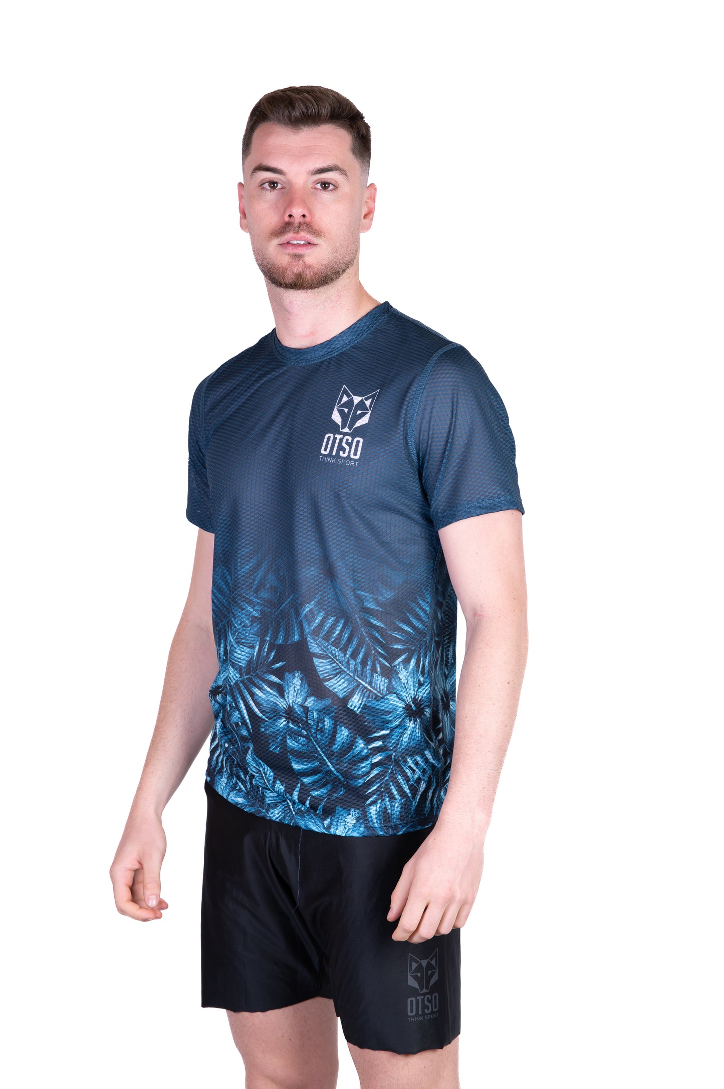 Camiseta masculina de manga curta - Tropical Green