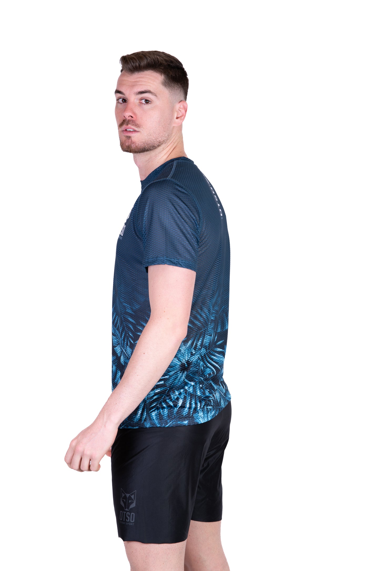 Camiseta masculina de manga curta - Tropical Green