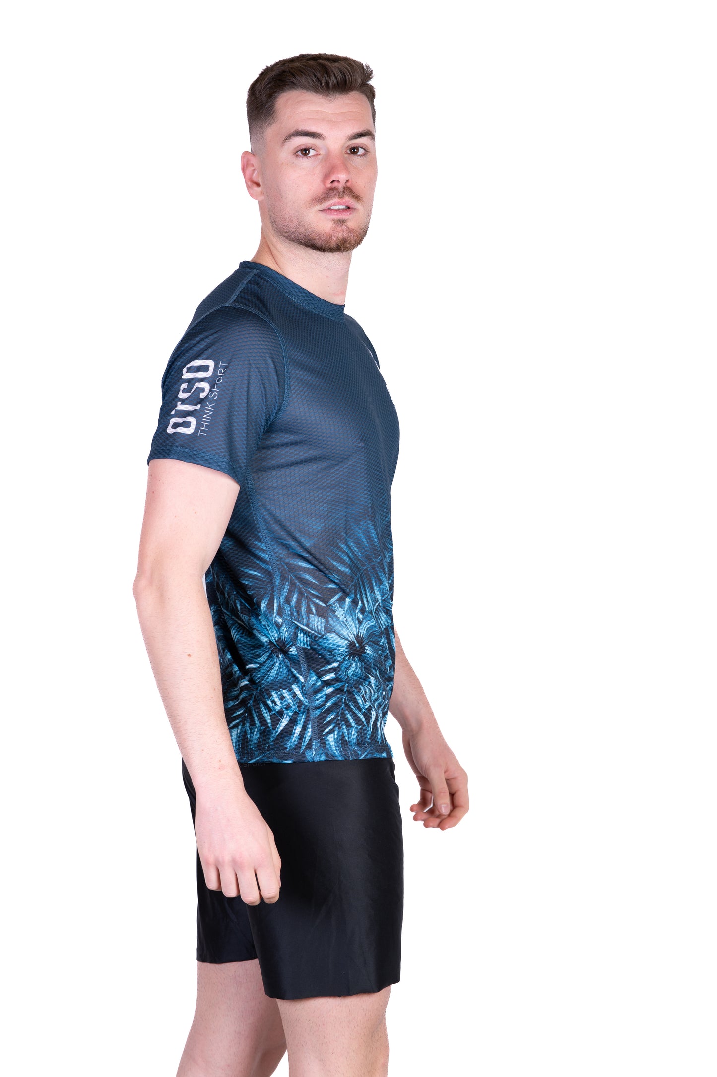 Camiseta masculina de manga curta - Tropical Green