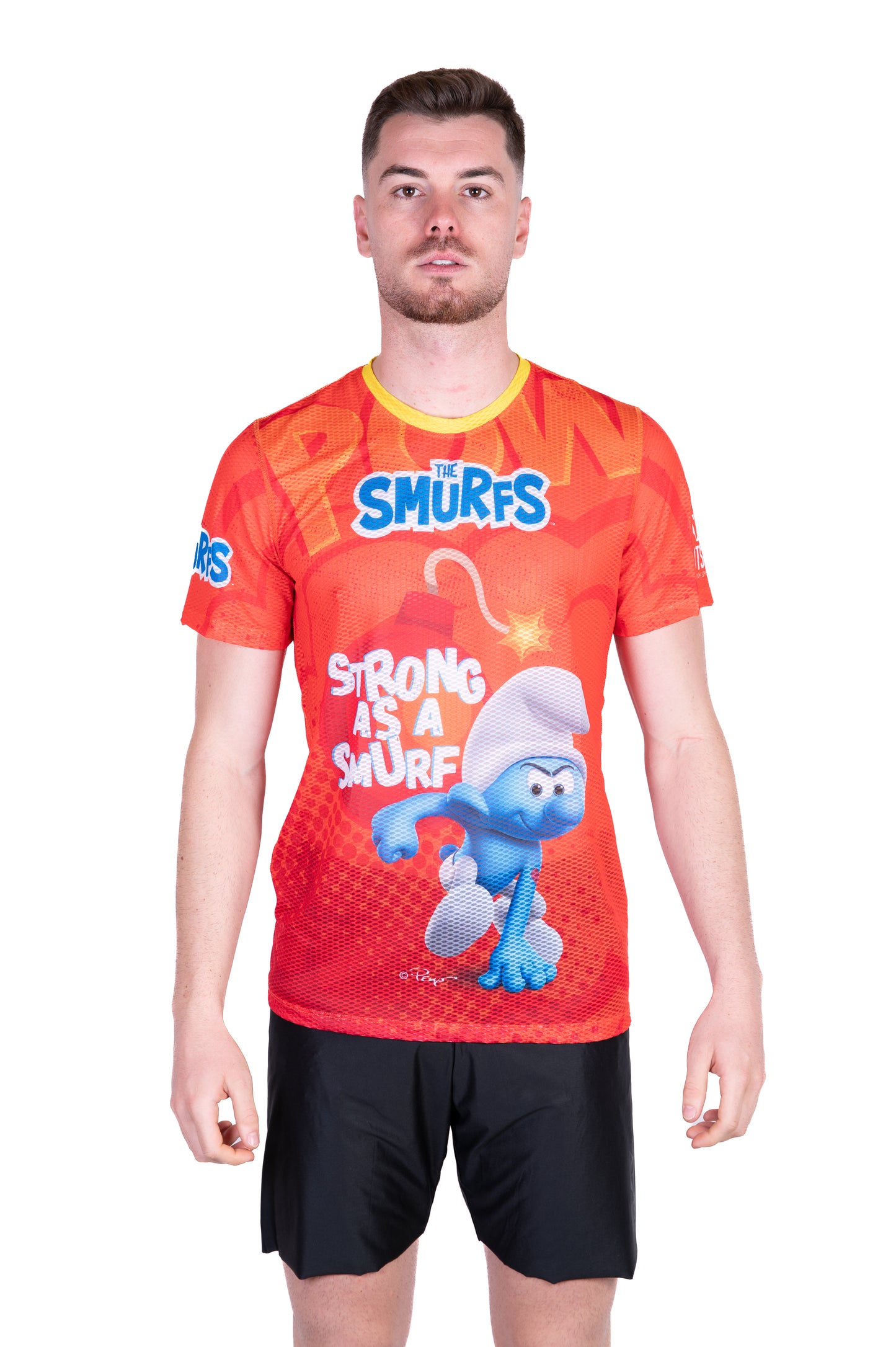 Camiseta manga corta hombre - Strong as a Smurf