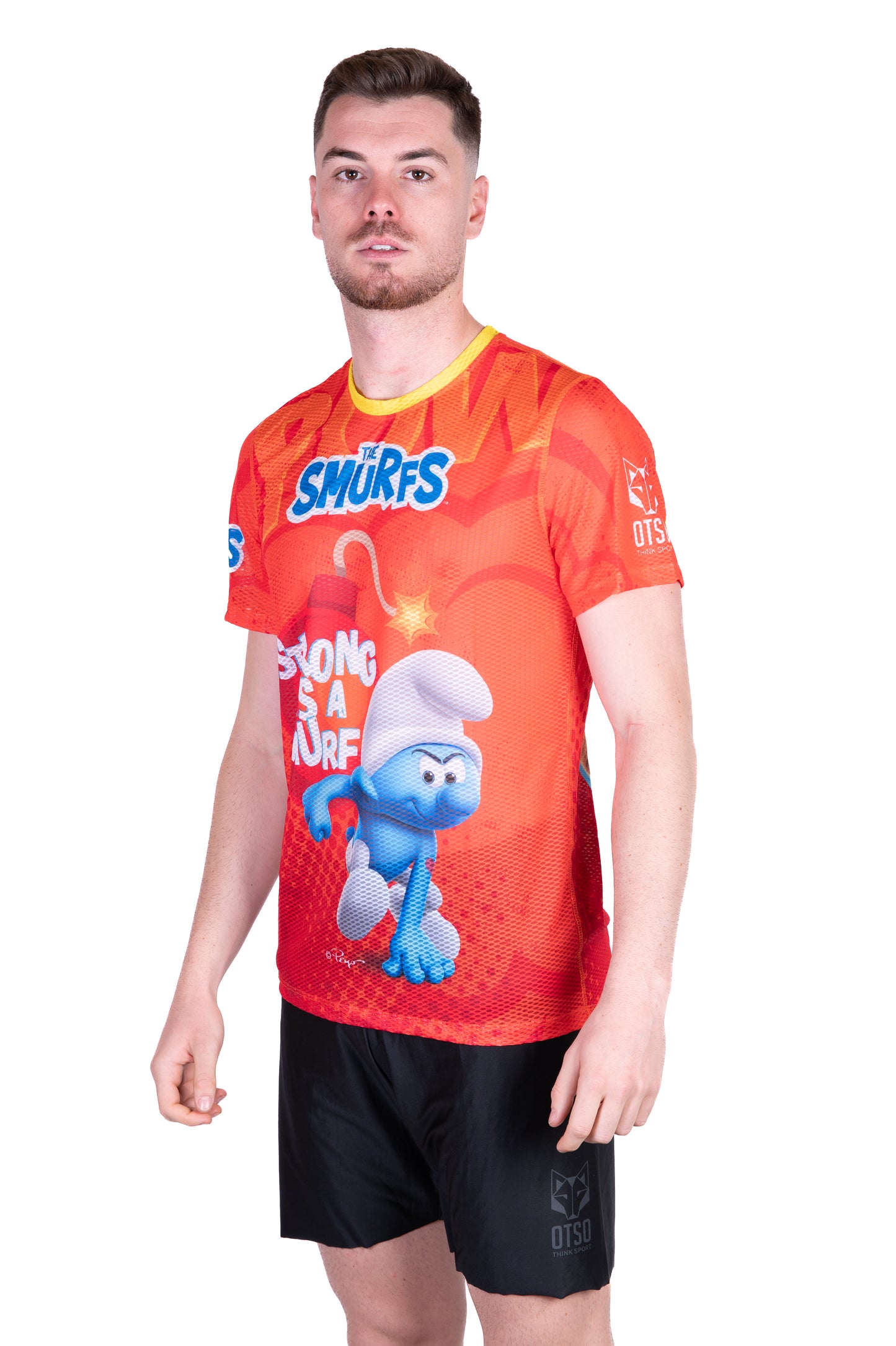 Camiseta manga corta hombre - Strong as a Smurf