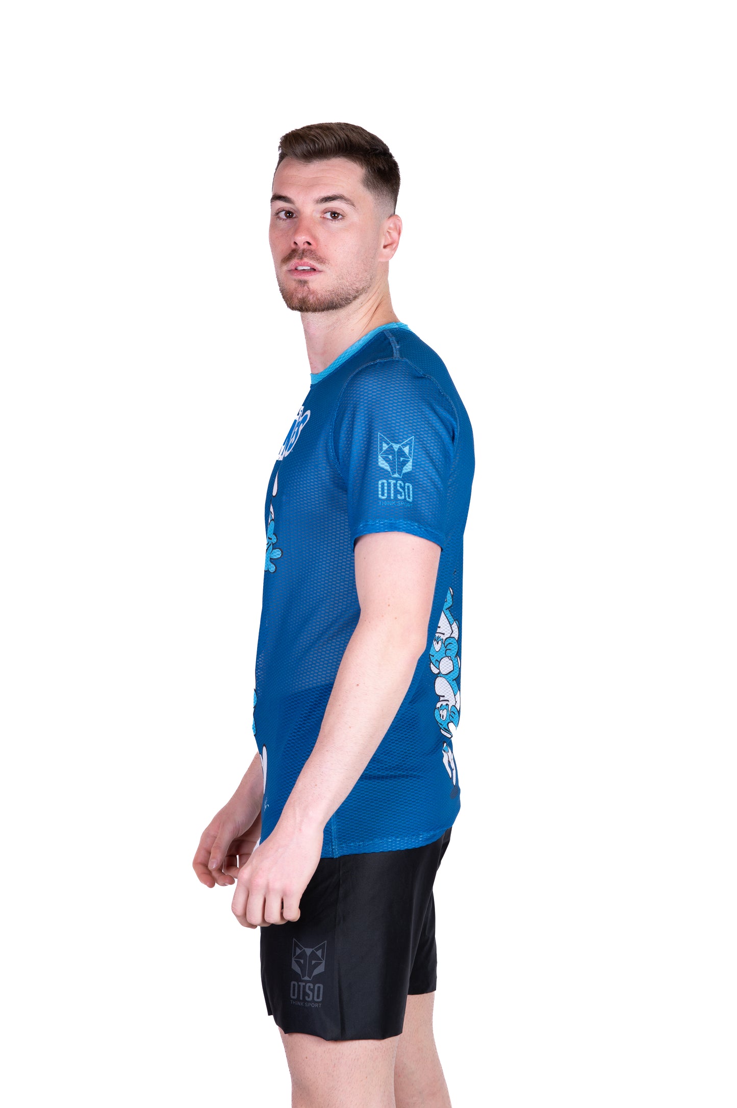 Short sleeve t-shirt for men - Smurf Tower