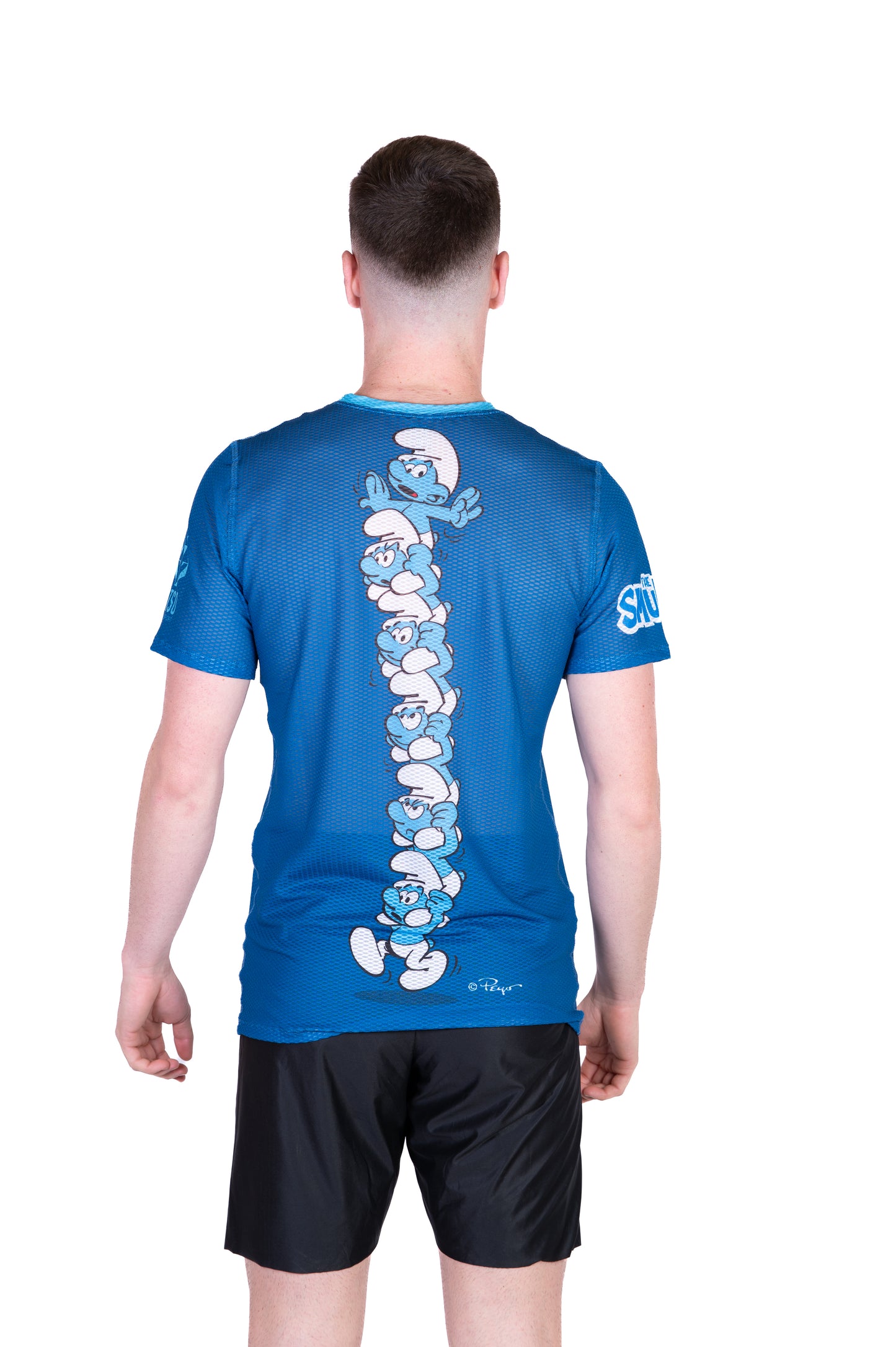 Short sleeve t-shirt for men - Smurf Tower