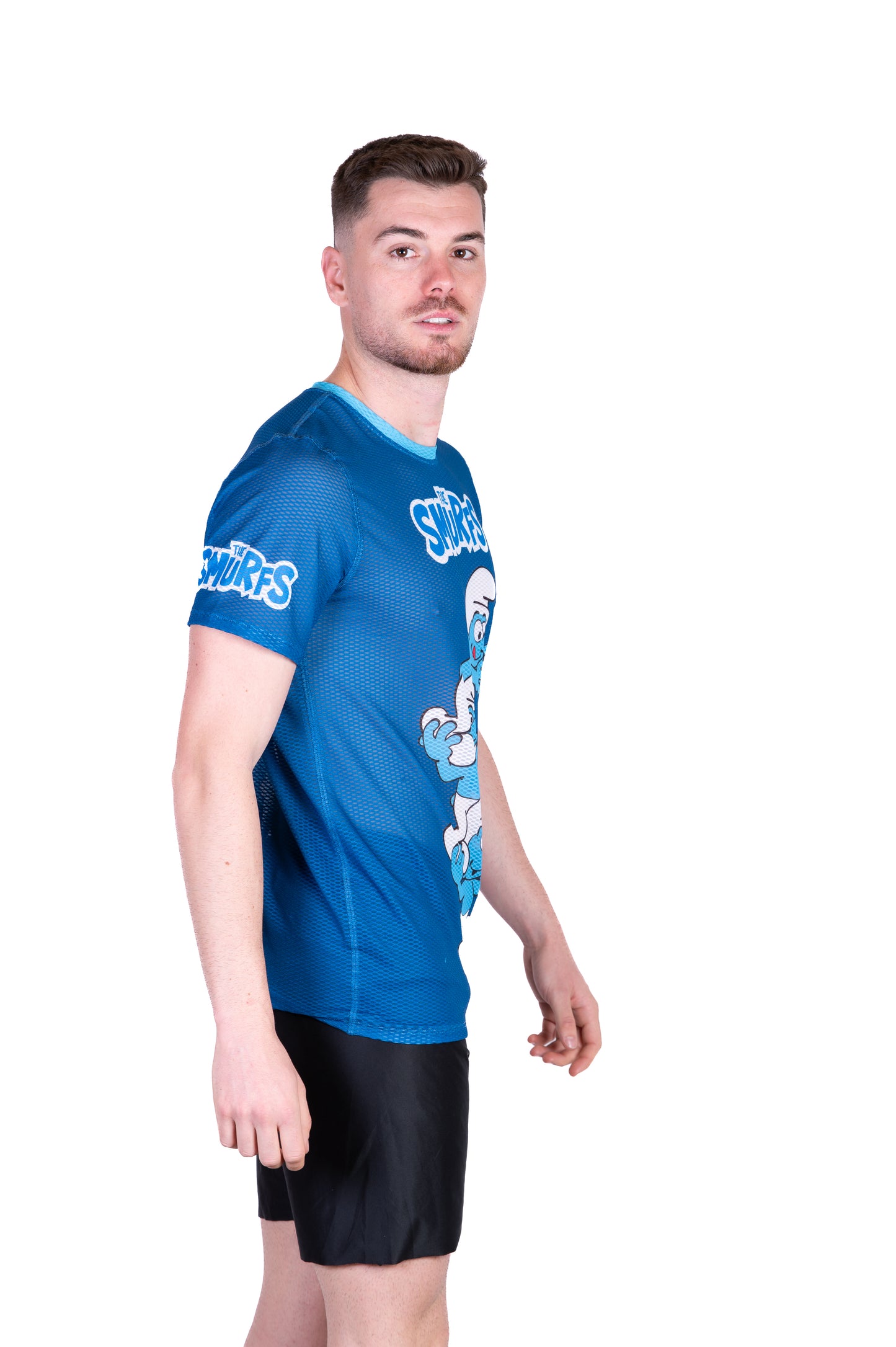 Short sleeve t-shirt for men - Smurf Tower