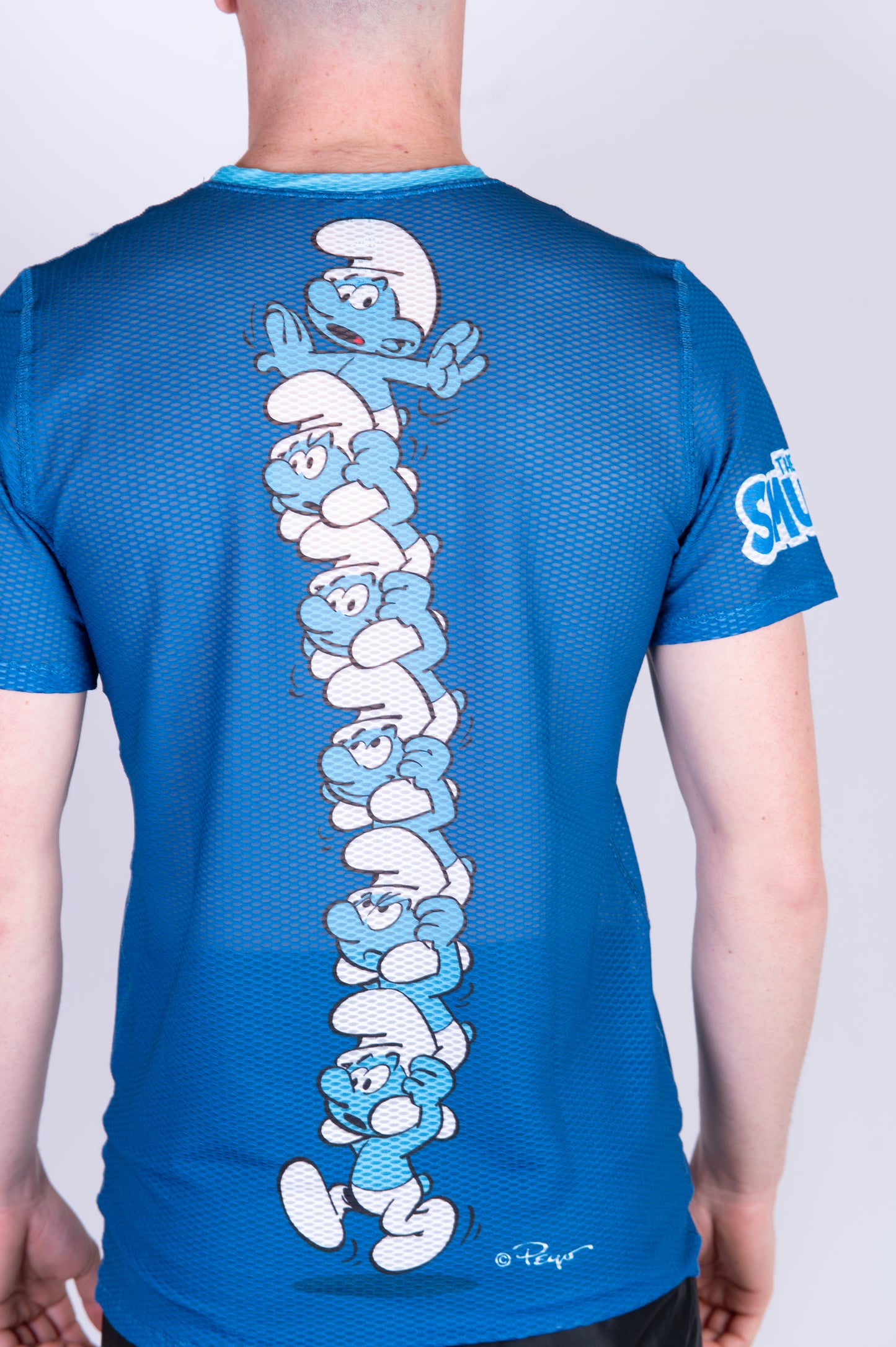 Short sleeve t-shirt for men - Smurf Tower